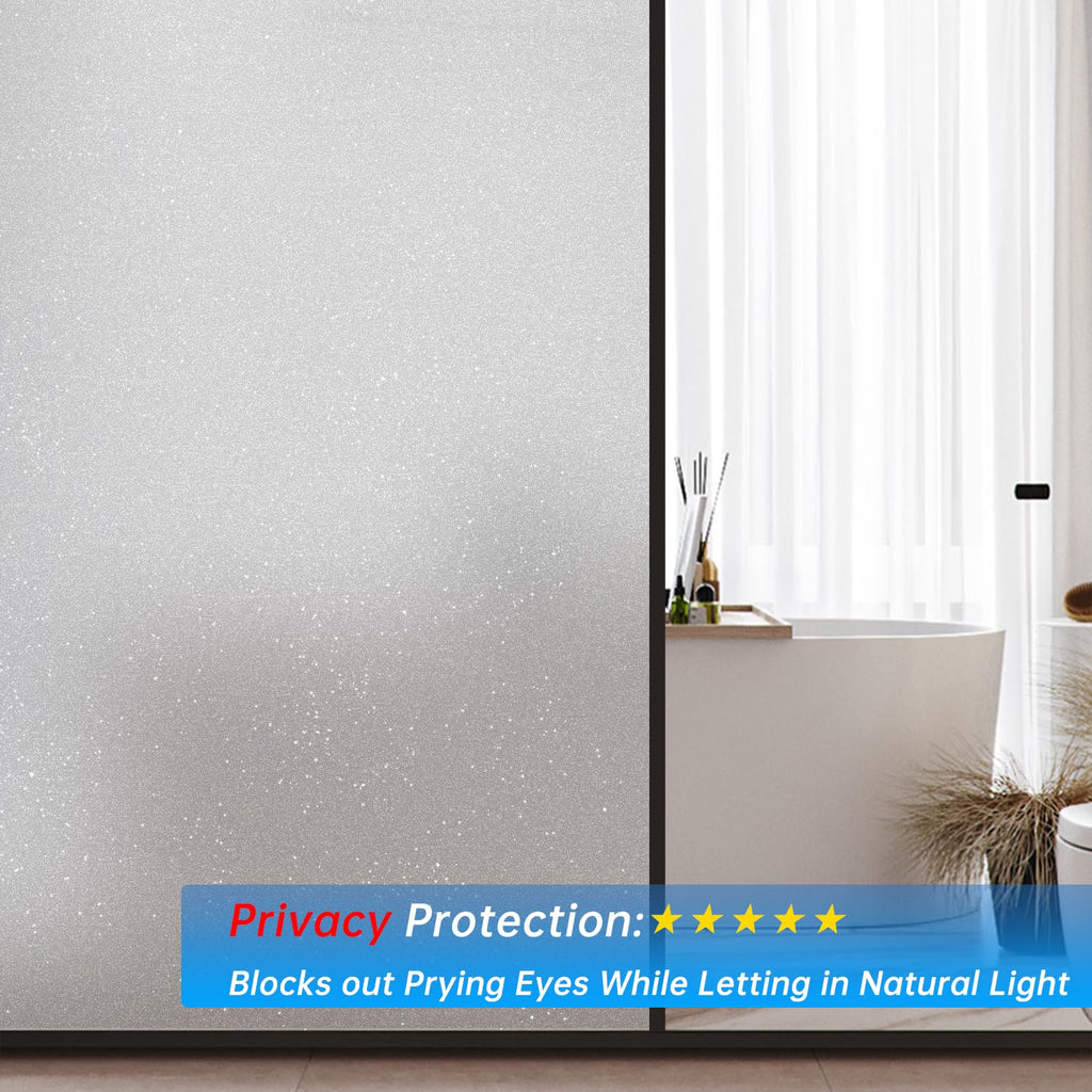 Window Privacy Blinds, Removable Glass Door Privacy Film, Suitable for Bathrooms, Offices, Static Cling Decorative Film, Reusable Window Stickers (Blinds, 17.5 x 78.7 inch)