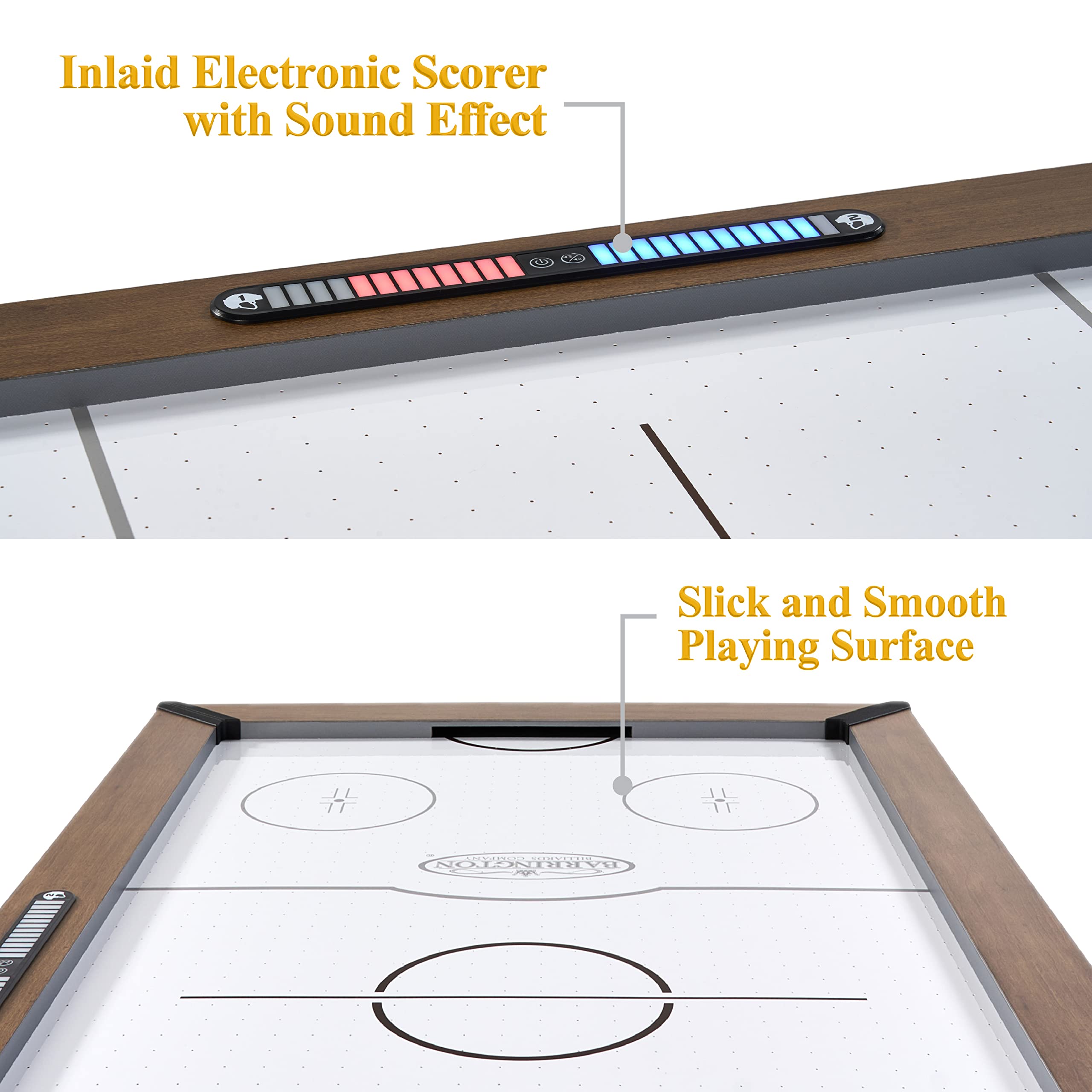 Barrington Billiards Air Hockey Table with Accessories, Perfect for Family Game Rooms | with Accessories