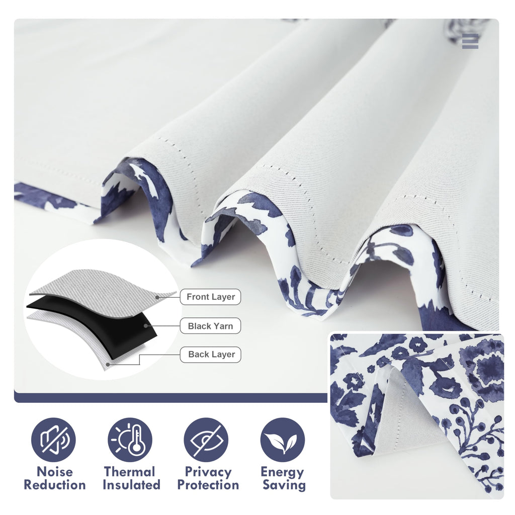 DriftAway Julia Lined Valance Double Layer Thermal Insulated Room Darkening Blackout Valances 3 Inch Rod Pocket Window Valance for Bathroom Living Room 52 Inch by 18 Inch Blush