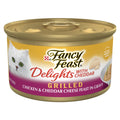Purina Fancy Feast Delights With Cheddar Grilled Chicken and Cheddar Cheese Feast in Wet Cat Food Gravy Cat Food - (Pack of 24) 3 oz. Cans