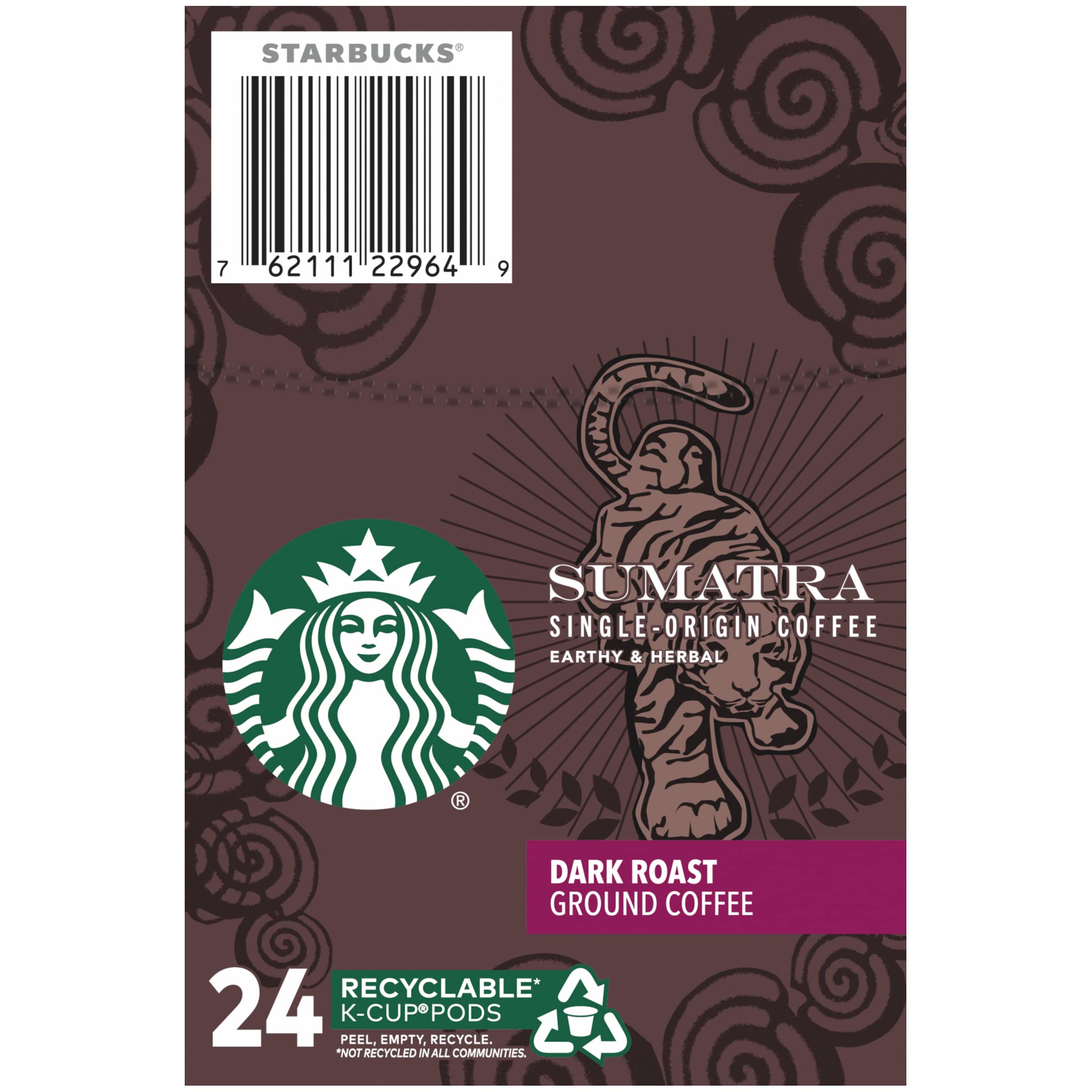 Starbucks Coffee, Caffe Verona Dark K Cup Portion Pack for Keurig Brewers, 24 Count