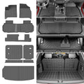 powoq Floor Mat Compatible with 18-24 Chevy Traverse Cargo Mat Replacement for 2018-2024 Chevy Traverse Accessories(Trunk+Backrest+7Seats Floor Mat)