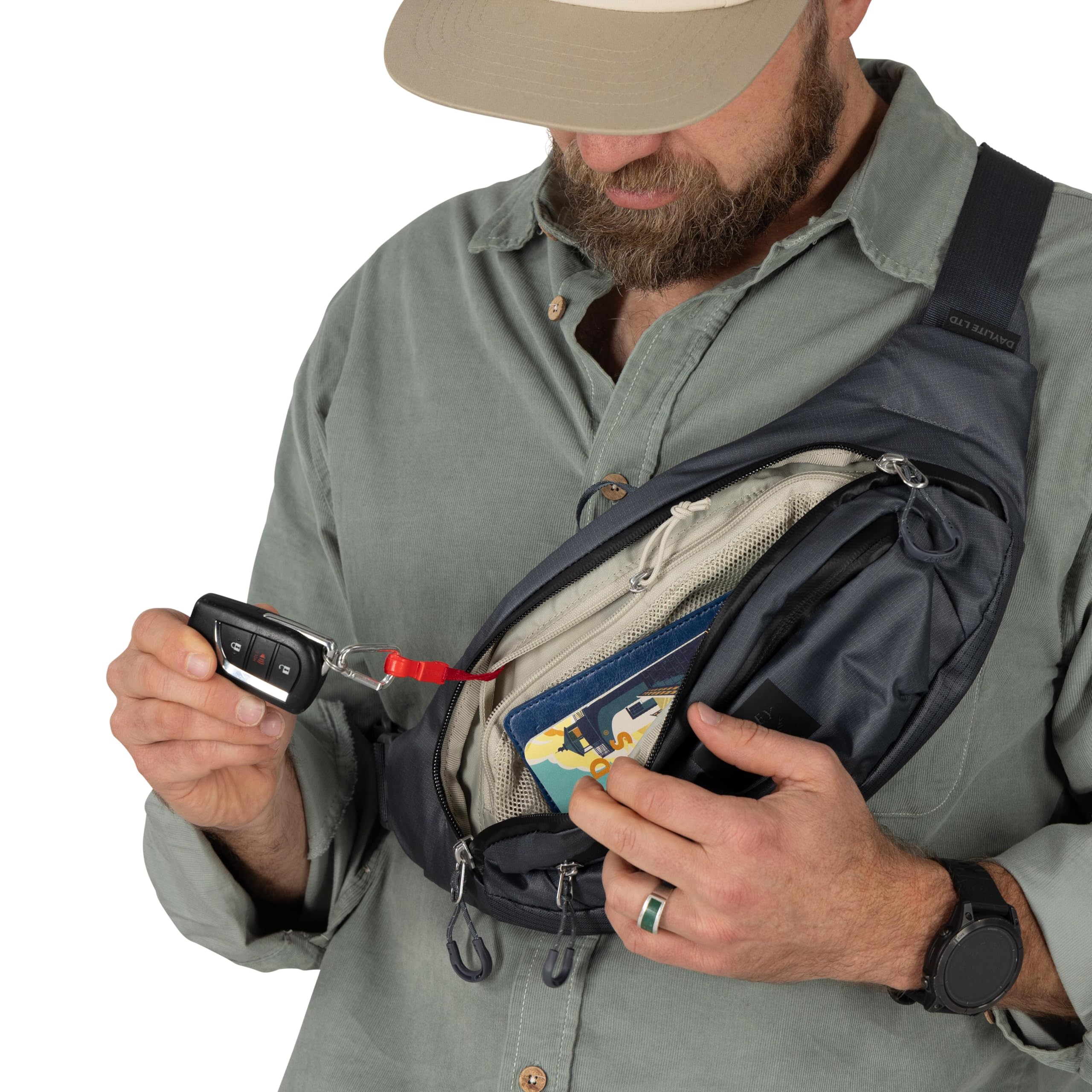 Osprey Daylite Waist Pack - Fanny Pack with Crossbody Shoulder Carry Option - Lightweight Hip Bag