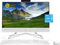 HP 2022 All-in-One Desktop, 21.5" FHD Display, Intel Celeron J4025 Processor, 8GB RAM, 256GB PCIe SSD, Webcam, HDMI, RJ-45, Wired Keyboard&Mouse, WiFi, Windows 11 Home, White