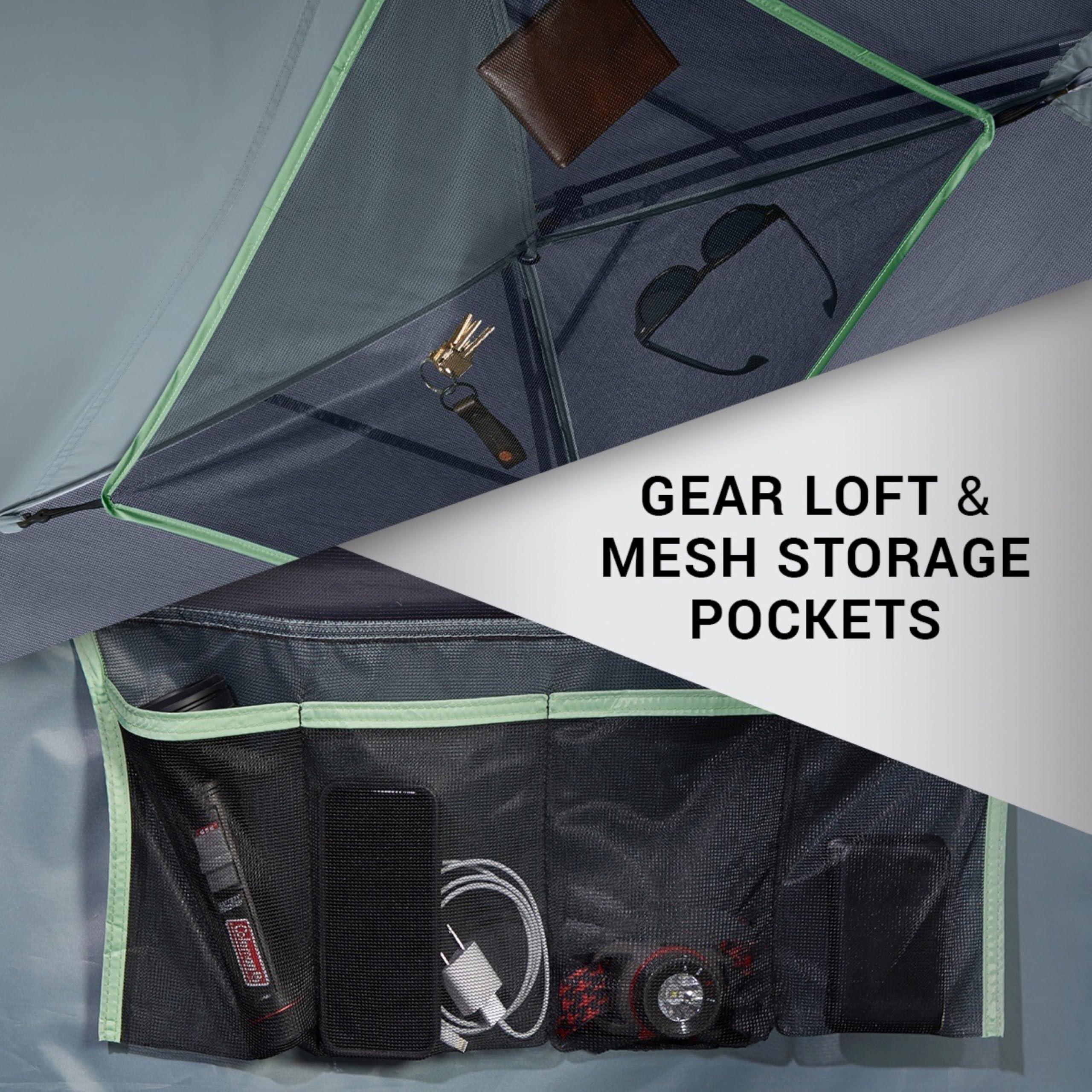 Coleman Skydome Camping Tent with 5 Minute Setup, 2/4/6/8 Person Weatherproof Tent with Rainfly & Carry Bag, 20% More Headroom Than Traditional Canopies
