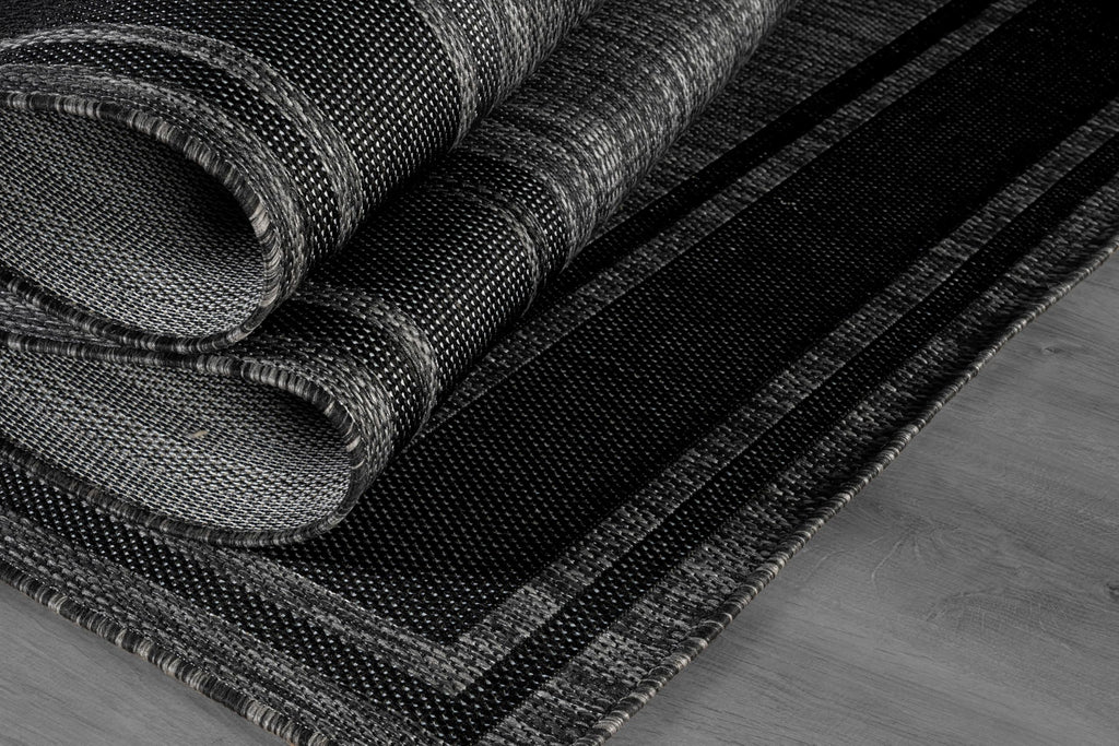Beverly Rug Outdoor Rug 5x7 Modern Bordered Area Rugs for Indoor and Outdoor Patio Deck Porch Garden Waterproof Weather Sun Resistant Washable Outside Carpet (5 x 7 Beige)