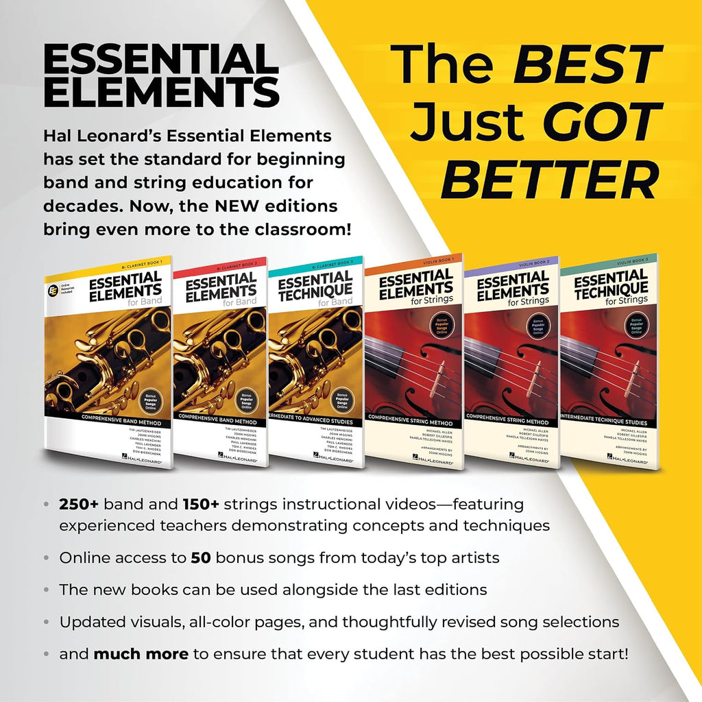 Essential Elements for Band – Bb Trumpet Book 1 with EEi Online Resources | Trumpet Method Book and Sheet Music for Students and Teachers | Band Method Songbook – Newer 2025 Edition Available