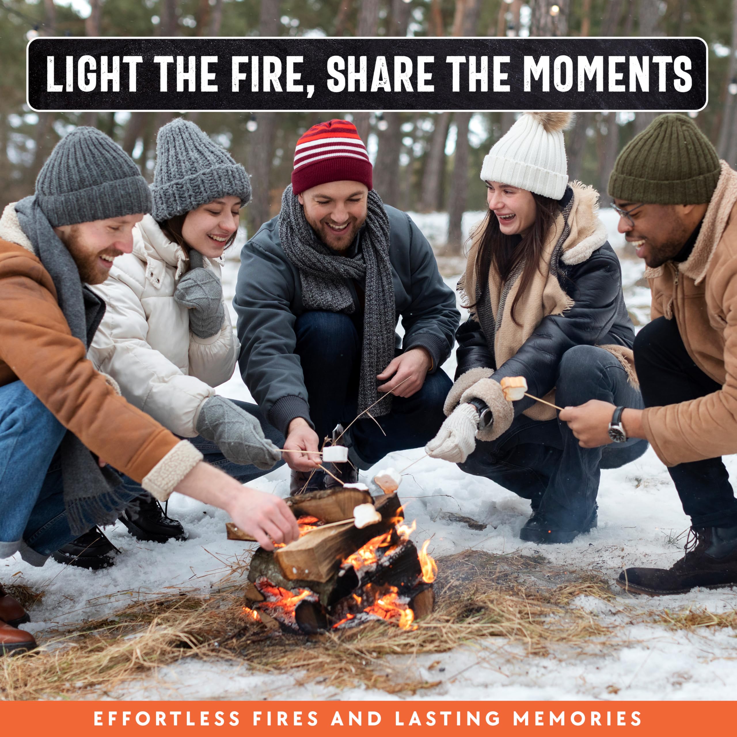 2lb Fatwood Fire Starter Sticks | 100% Natural Fire Starters for Campfires, Firepit, Wood Stoves, Fireplaces, BBQ | Start a Fire w/Just 2 Sticks | Camping Essentials by Billy Buckskin (2lb Bag)
