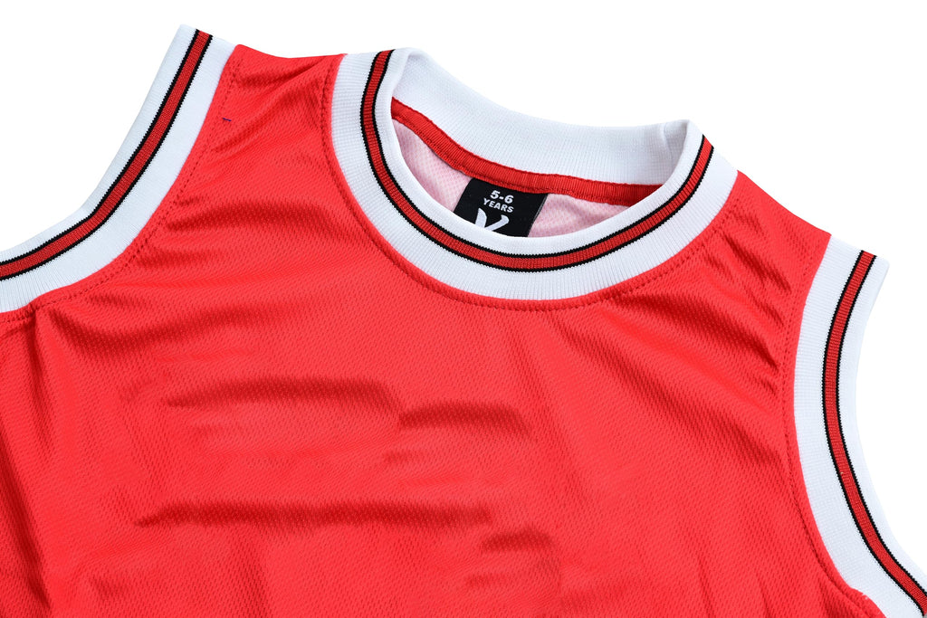 Youth Basketball Jerseys for Boys Girls Gradient Basketball Jersey Shorts for 2-14 Years Kids Training Uniform Sets