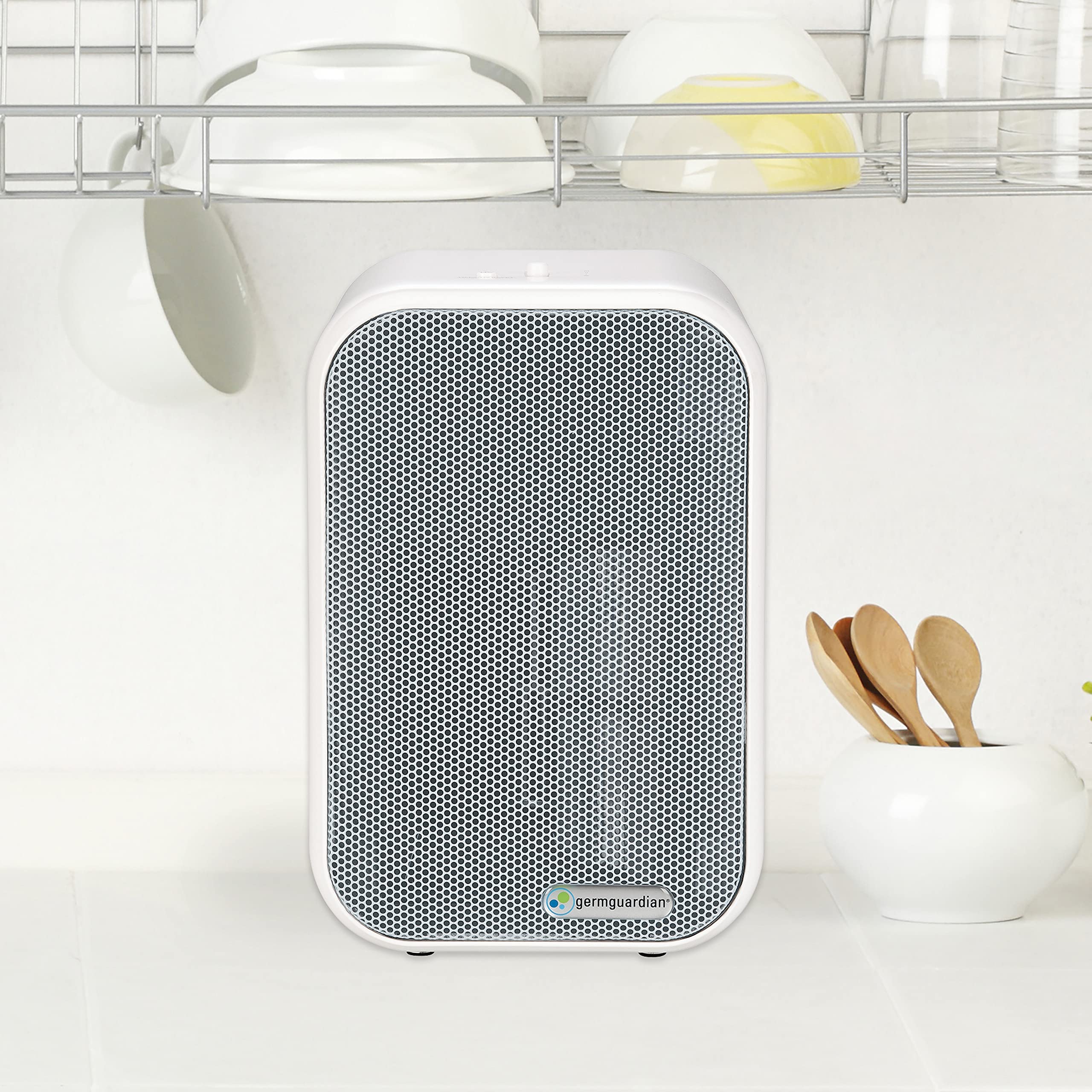 GermGuardian Air Purifier for Home with HEPA Filter, Removes 99.97% of Pollutants, Covers up to 375 Sq. Foot Room in 1 Hr, UV-C Light Helps Reduce Germs, Zero Ozone Verified, 11", Silver, AC4100CA
