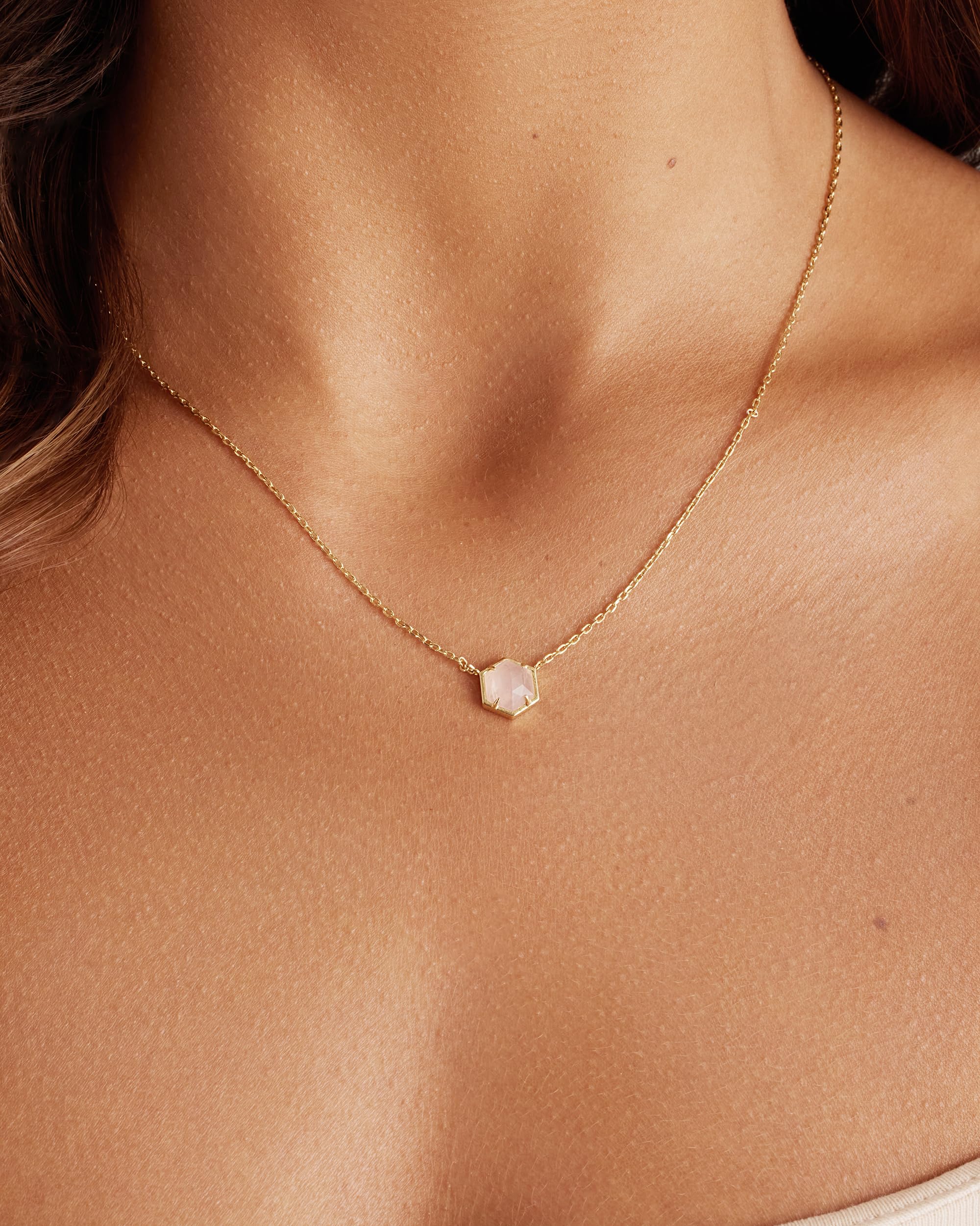 PAVOI 14K Gold Plated Gemstone Pendant Necklace | Dainty Chain Necklaces for Women | Amethyst, Onyx, Green Fluorite, Labradorite, Pearl, Rose Quartz, Agate, Sodalite, Turquoise Gemstone Pendants