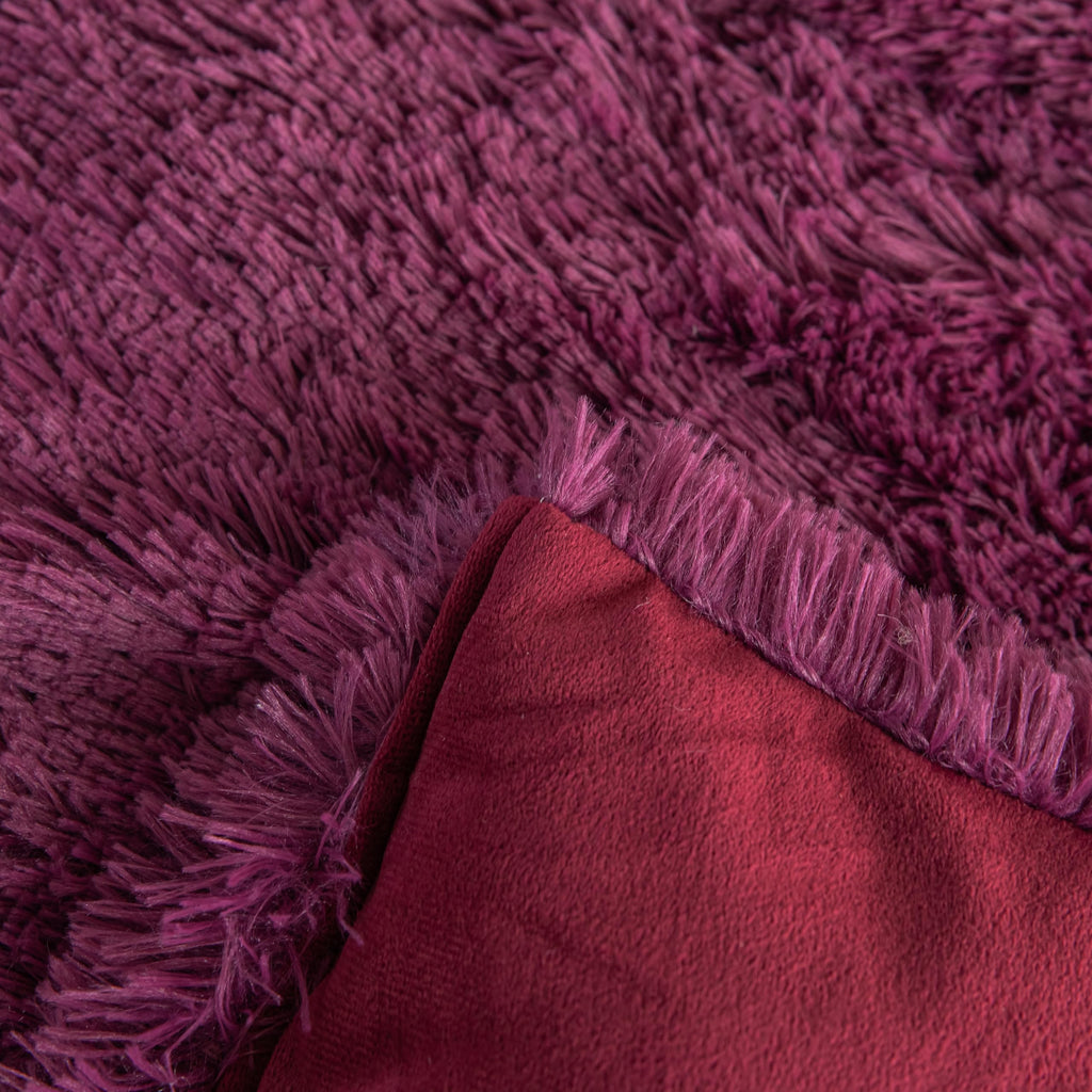 Faux Fur Kids Girls Purple Rainbow Comforter Sets Twin/Full - 3PC Bed Set Warm Comfortable Soft Plush Flannel Velvet Fluffy Fuzzy Bedding（Comforter x 1 Pillowcases x 2）