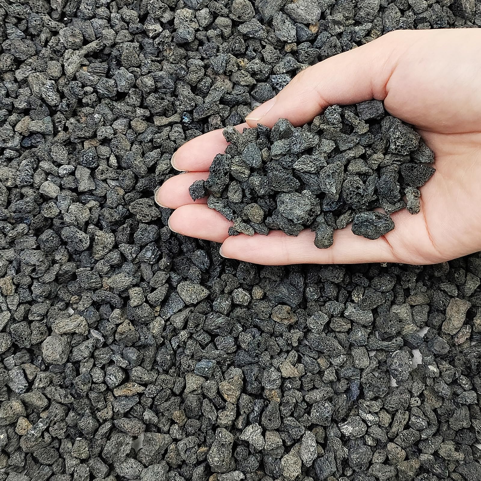 FANTIAN 2 lbs Red Lava Rocks for Plants,1/4 Inch Crush Volcanic Rock Gravel Potting Mix for Succulent Cactus Bonsai Aquarium Fire Pits and Garden Landscaping