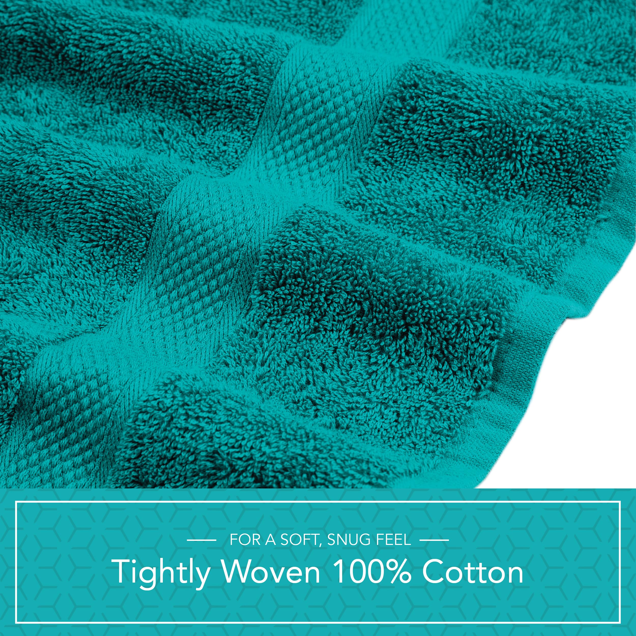 Pleasant Home Bath Towels Set of 6 (24” x 50”) 100% Cotton, 515 GSM | Lightweight, Soft & Highly Absorbent Luxury Towels for Bathroom | for Gym, Pool & Spa | 6 Pack, Gray