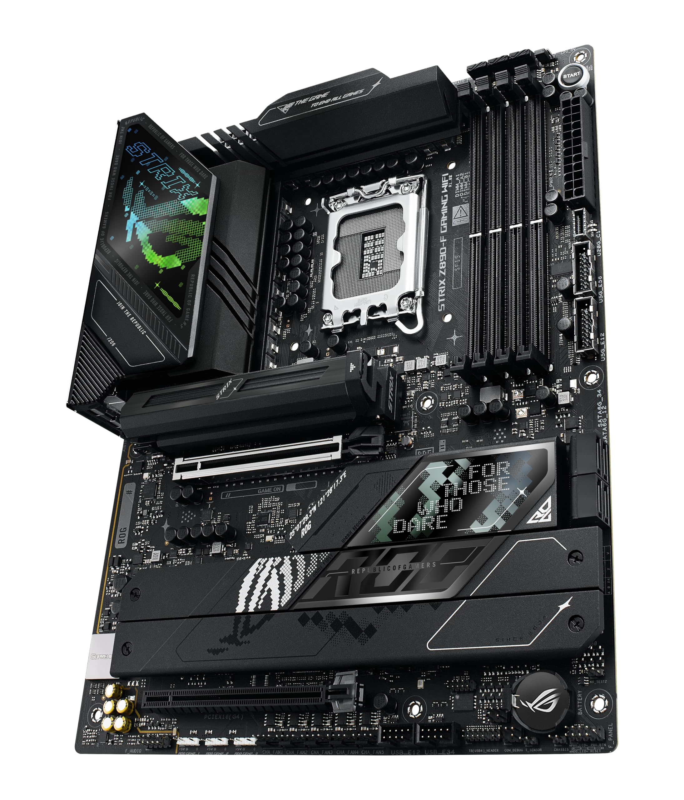 ASUS ROG Strix Z790-E Gaming WiFi 6E LGA 1700(Intel 14th,13th&12th Gen) ATX gaming motherboard(PCIe 5.0, DDR5,18+1 power stages,2.5 Gb LAN,Thunderbolt 4,5xM.2, 1xPCIe 5.0 M.2,Front panel USB 3.2 port)