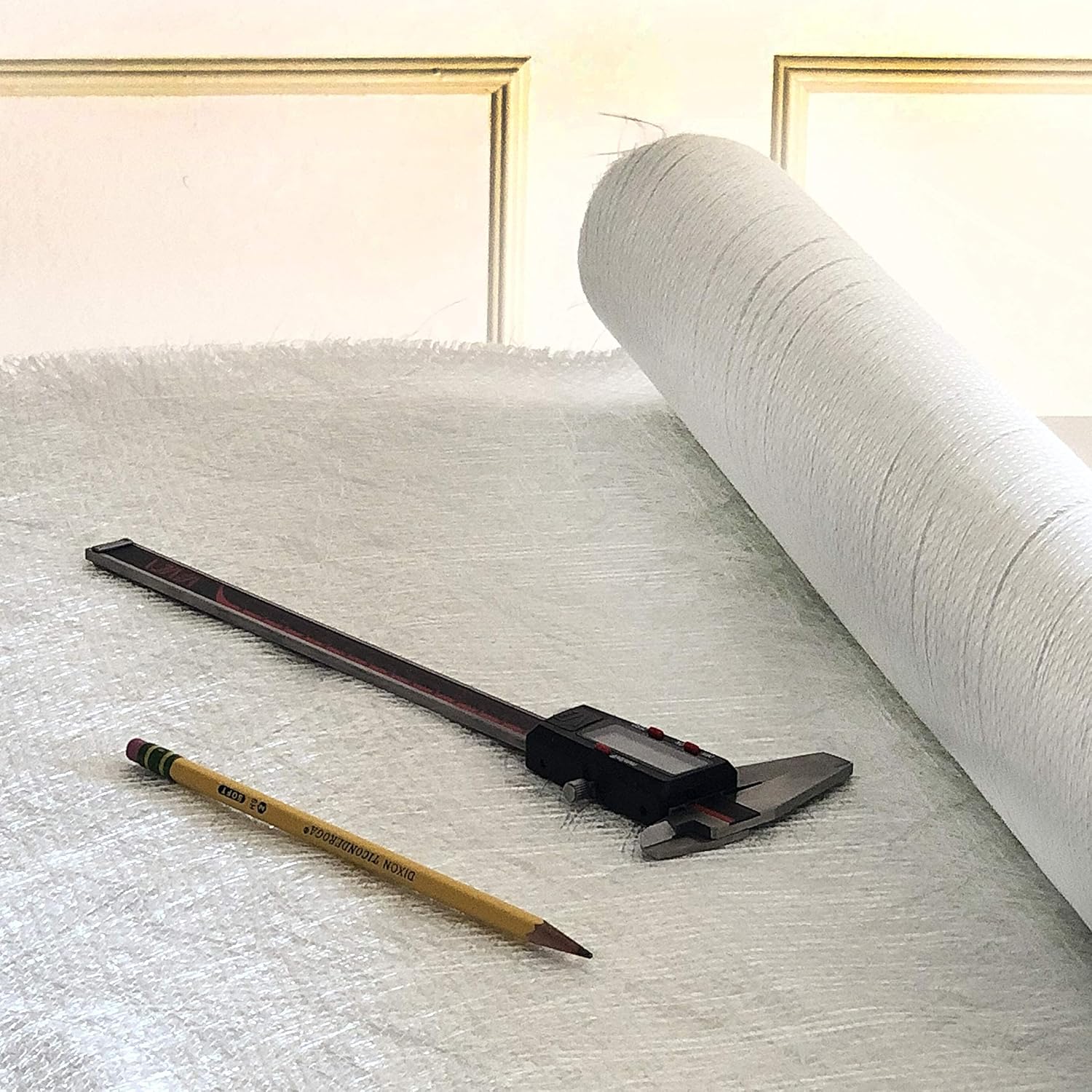 Fiberglass 1708 Biaxial Mat Cloth 50" x 360" | Premium Quality | 50 Inch Wide 10 Yard Long | CSM GRP | Molding Roofing Boat Marine Repair | Resin & Epoxy Compatible | Roll Package