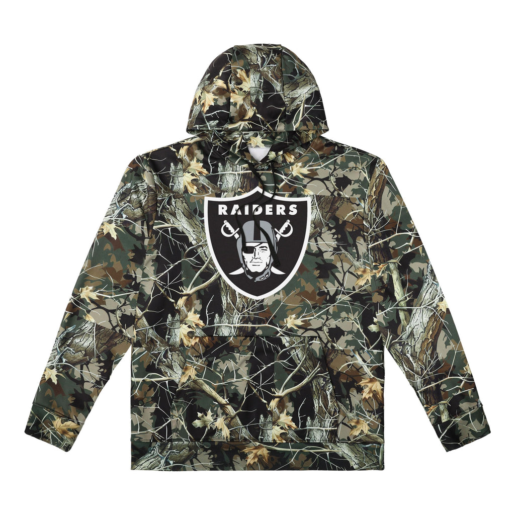 FOCO NFL Men's Official Sideline Hunter Camo Primary Logo Performance Pullover Hoodie Sweatshirt