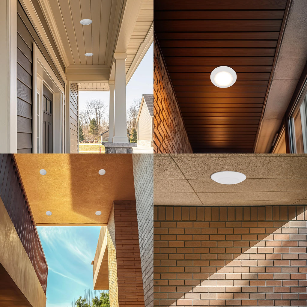 6 Inch LED Low Profile Disk Light with Night Light, 120VAC, 15W, 5CCT Color Changing, 1000LM, Dimmable, ETL, Shower Wet Rated Screw in Flush Mount Ceiling Light, White/1 Pack