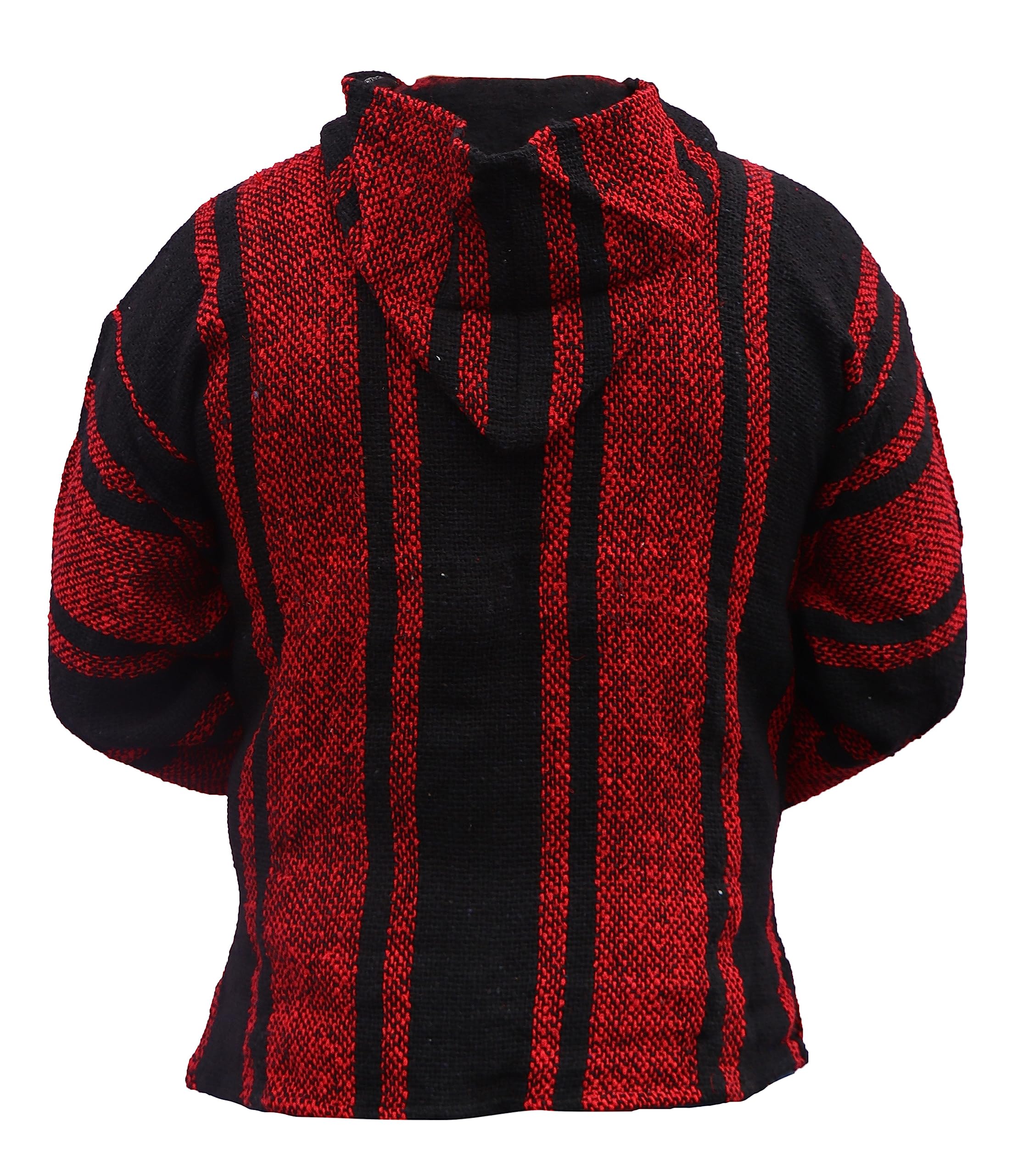 Del Mex Mexican Baja Hoodie Hippie Surf Poncho Sweater Sweatshirt Pullover Jerga