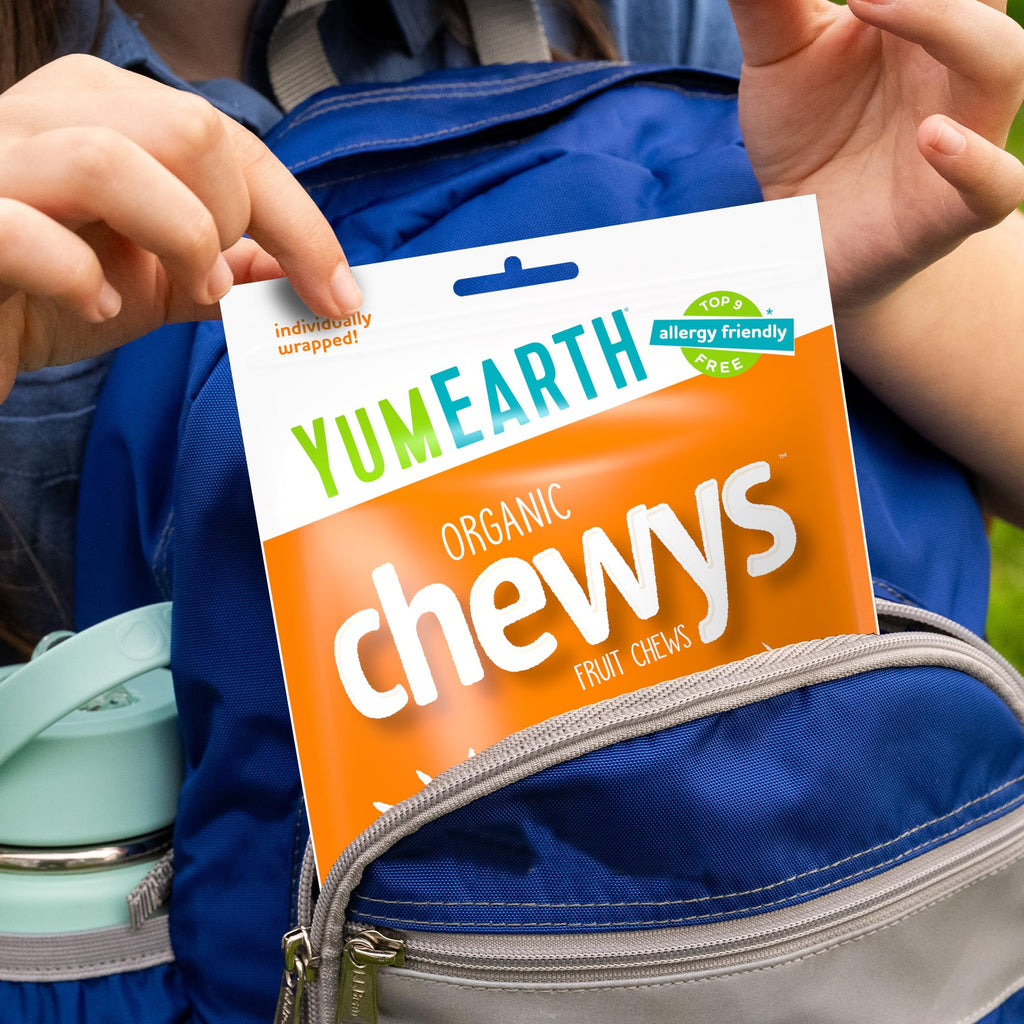 YumEarth Organic Chewys Fruity Reds, 5oz Non GMO, Gluten Free, Vegan, Dye Free Candy - Allergen Friendly