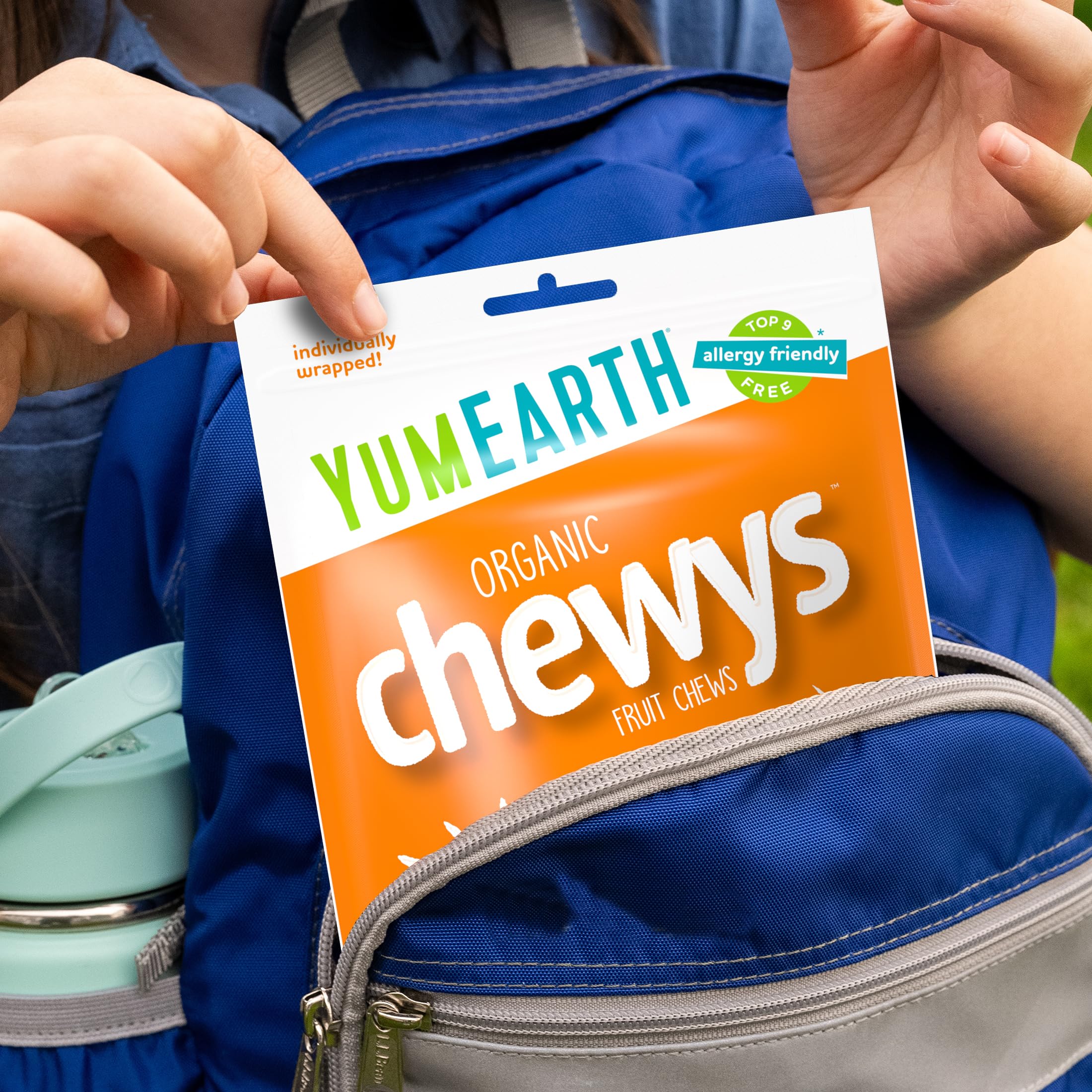 YumEarth Organic Chewys Fruity Reds, 5oz Non GMO, Gluten Free, Vegan, Dye Free Candy - Allergen Friendly