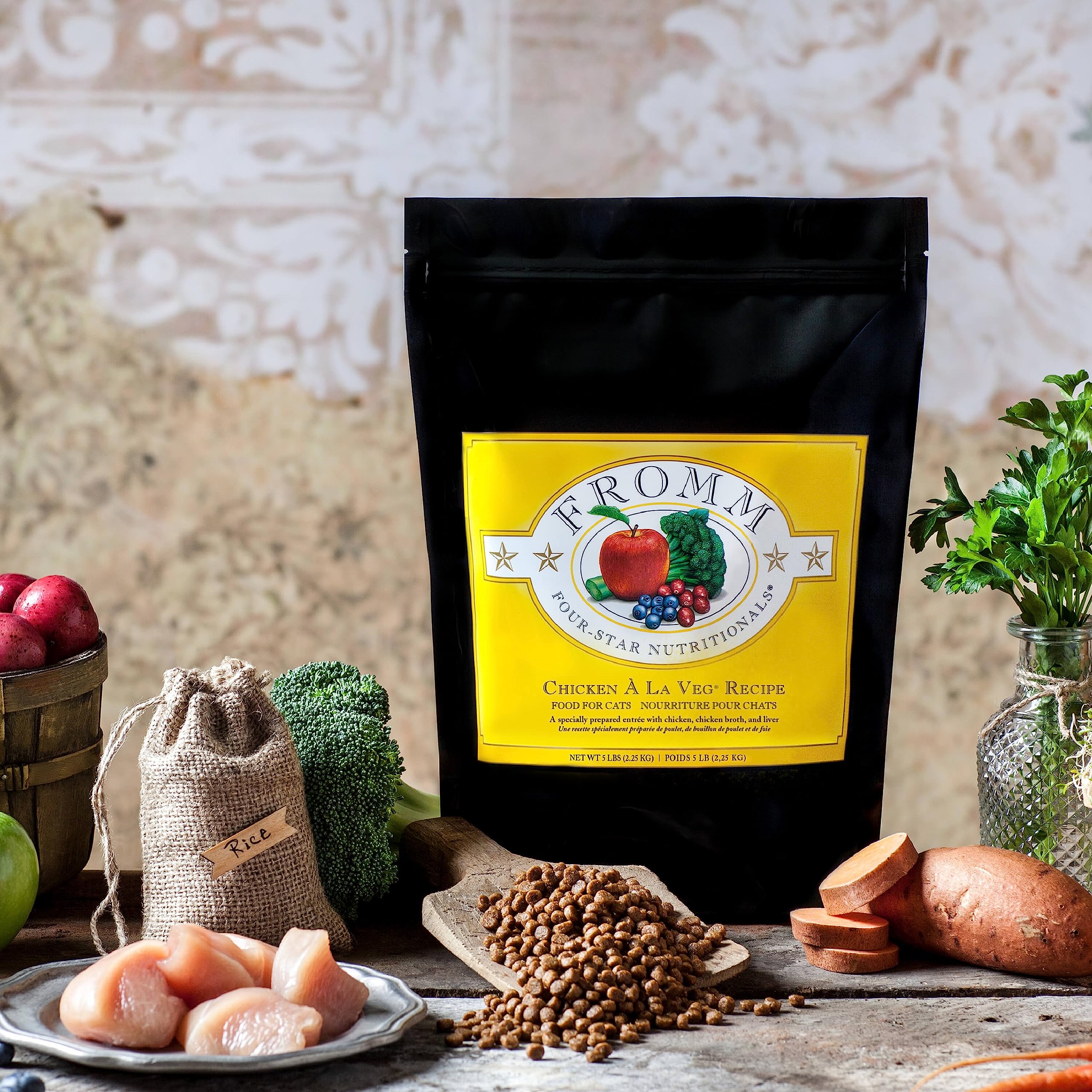 Fromm Four-Star Nutritionals Beef Livattini Veg Cat Food - Premium Dry Cat Food - Beef Recipe - 4 lb