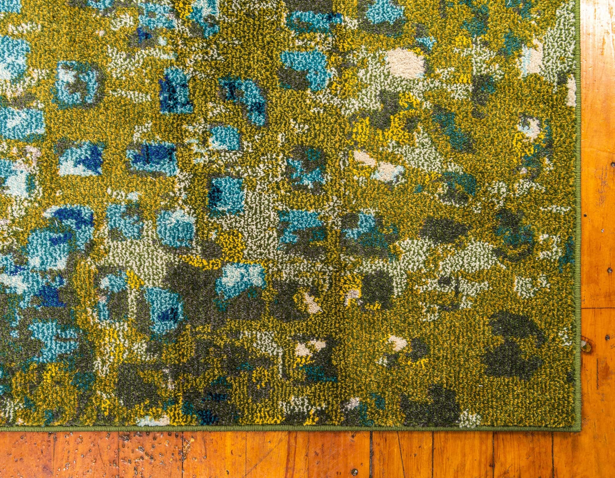 Unique Loom Jardin Collection Colorful, Vibrant, Abstract, Modern Area Rug (2' 0 x 3' 0 Rectangular, Multi/ Blue)
