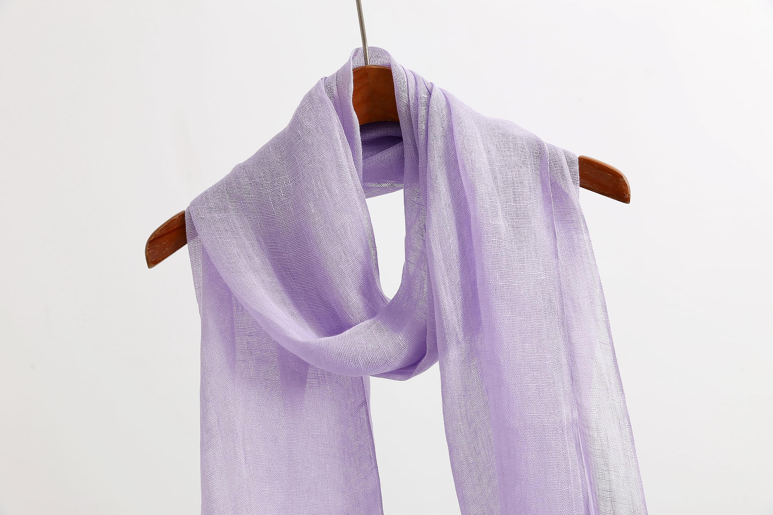 Jeelow Lightweight Summer Scarf Light Shawl Wrap Linen Feel Scarves For Men And Women
