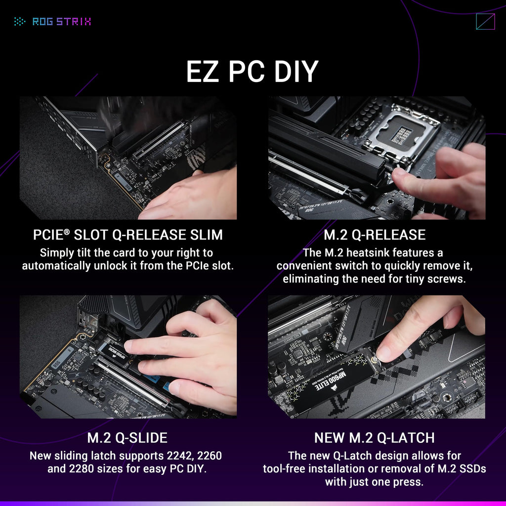 ASUS ROG Strix Z790-E Gaming WiFi 6E LGA 1700(Intel 14th,13th&12th Gen) ATX gaming motherboard(PCIe 5.0, DDR5,18+1 power stages,2.5 Gb LAN,Thunderbolt 4,5xM.2, 1xPCIe 5.0 M.2,Front panel USB 3.2 port)