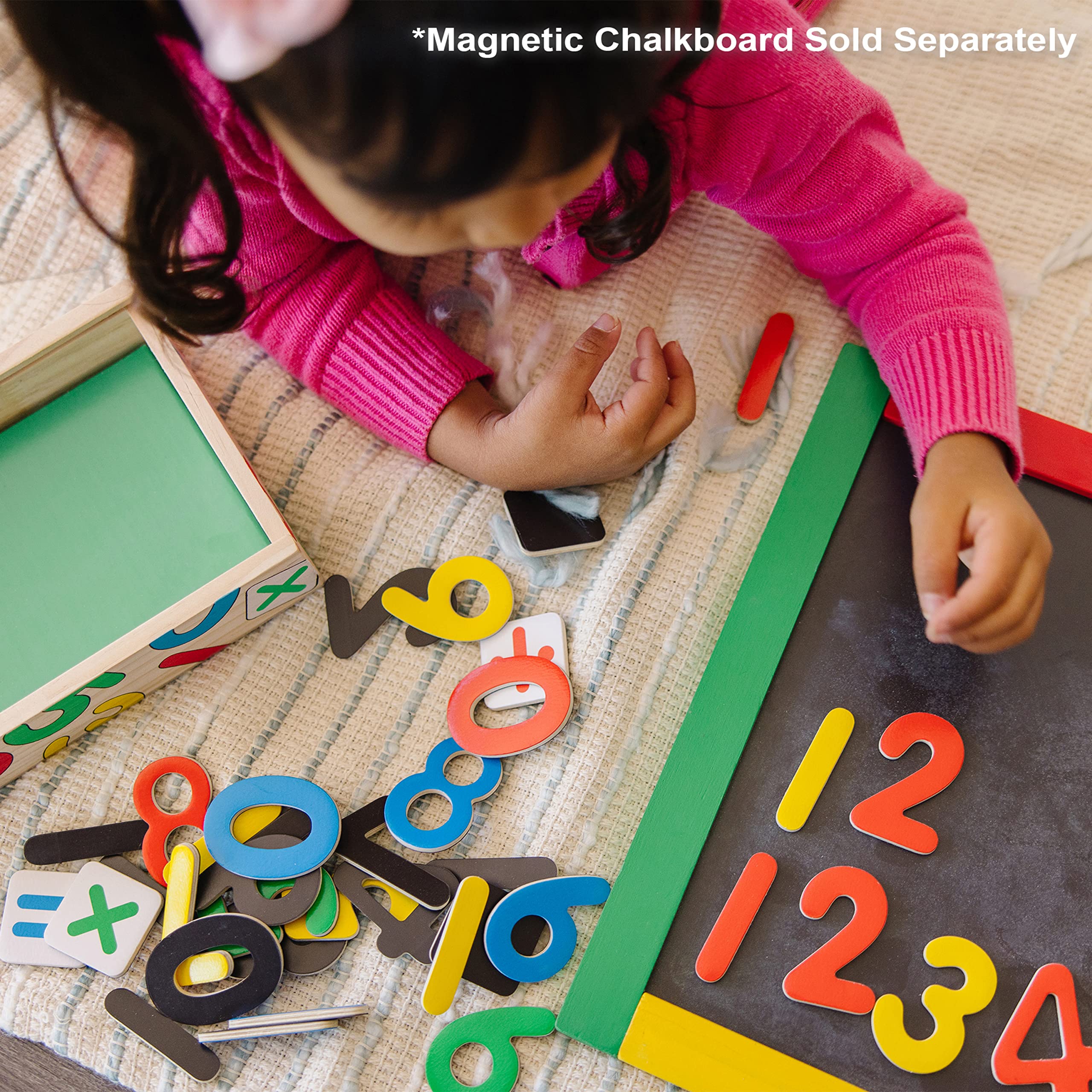 Melissa & Doug 52 Wooden Alphabet Magnets in a Box - Uppercase and Lowercase Letters