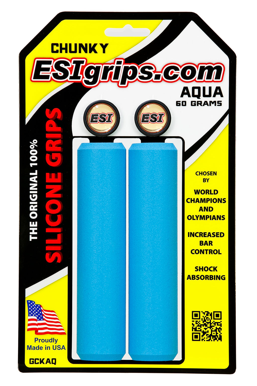 ESI Grips Chunky - Silicone MTB Grips - Ultimate Comfort and Control for Mountain Bikers and E-Bike Riders, Durable Bicycle Handlebar Grips for a Smooth Ride