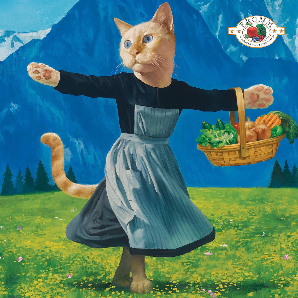Fromm Four-Star Nutritionals Beef Livattini Veg Cat Food - Premium Dry Cat Food - Beef Recipe - 4 lb