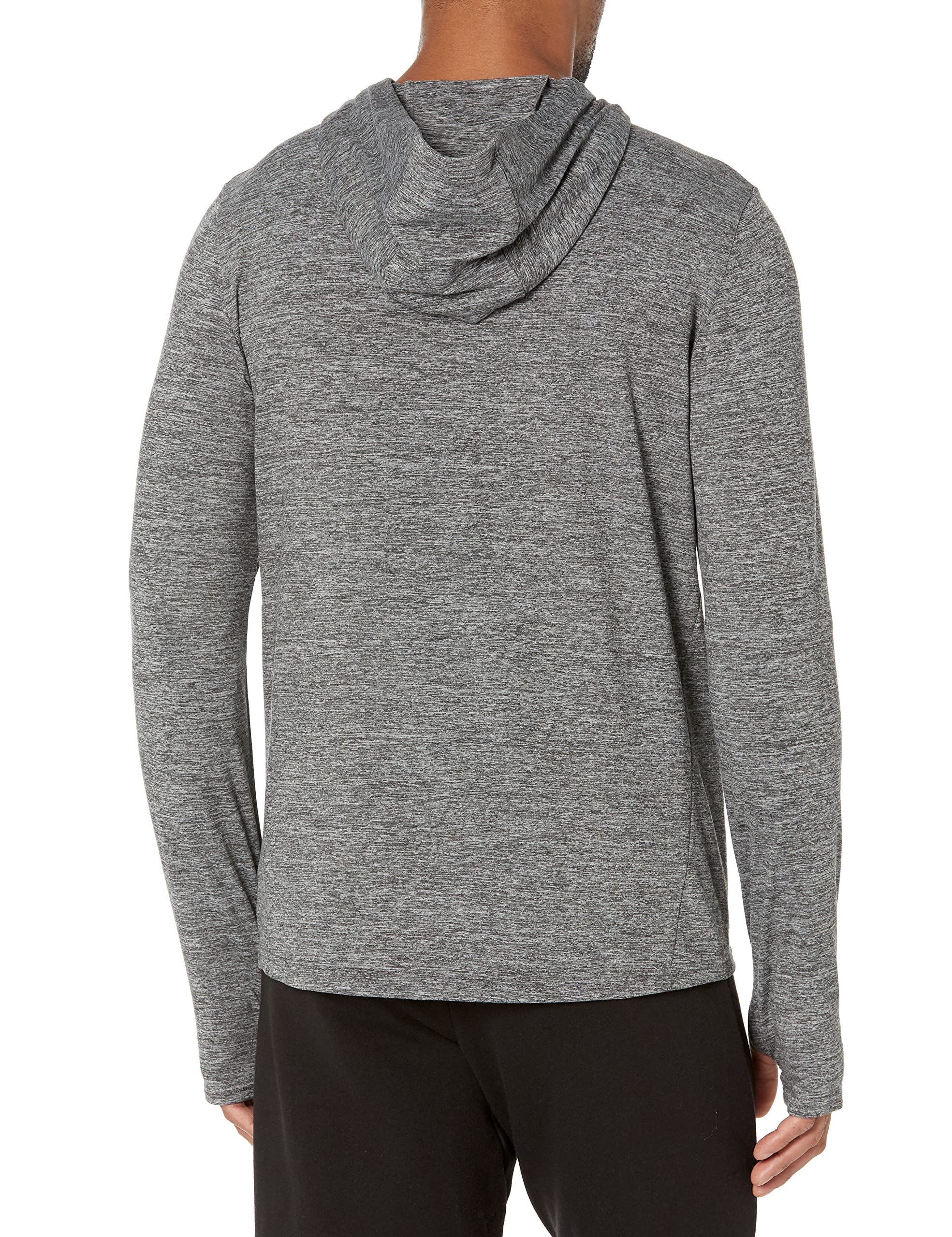 Amazon Essentials Men's Long Sleeve Quick Dry Performance Tech Hooded Workout T-Shirt