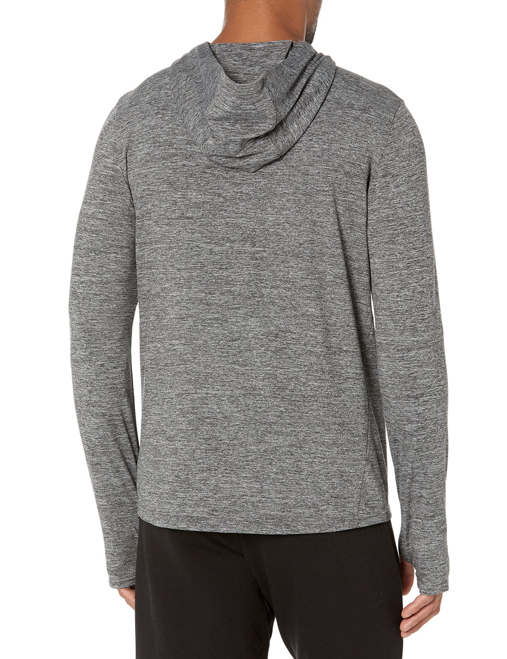 Amazon Essentials Men's Long Sleeve Quick Dry Performance Tech Hooded Workout T-Shirt