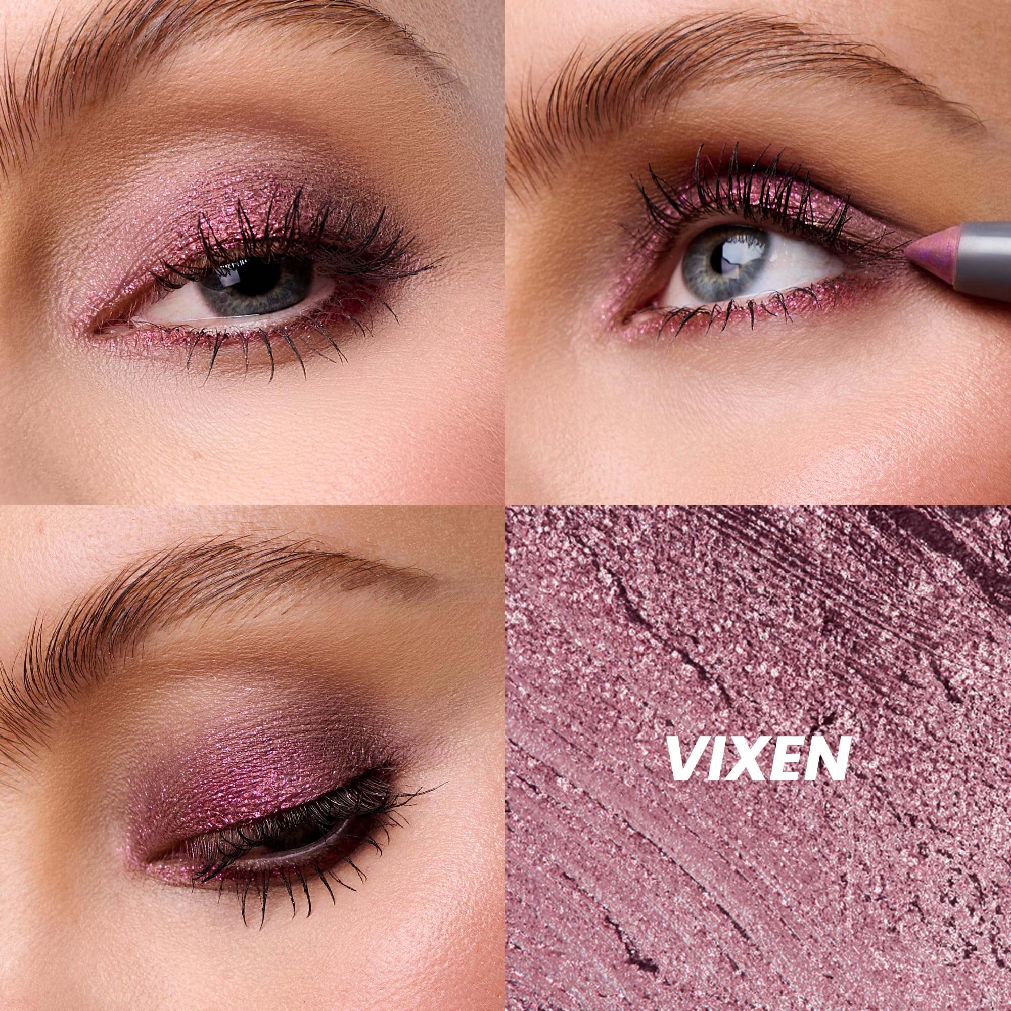Wonderskin IYKYK Eyeshadow Stick - Longwear Eye Shadow Sticks, Budge-Proof and Waterproof Shimmer Eyeshadow Stick with Built-in Sharpener (Ash)