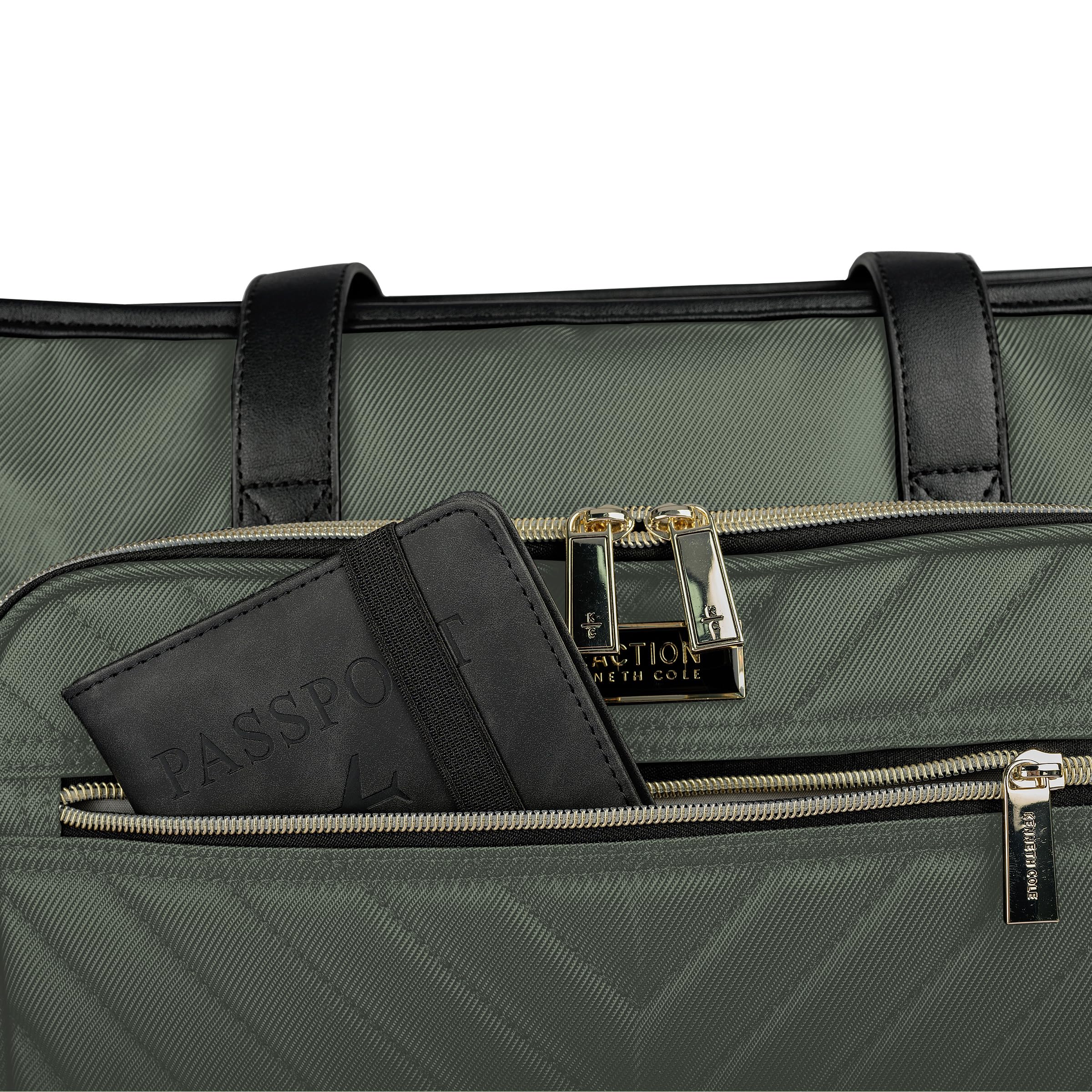 Kenneth Cole REACTION Chelsea Quilted Chevron 15" Laptop & Tablet Business Tote with Removable Shoulder Strap