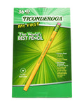 Ticonderoga My First Wood-Cased Pencils, #2 HB Soft, With Eraser, Yellow (X3336) (Pack of 6, 216 Count Total)