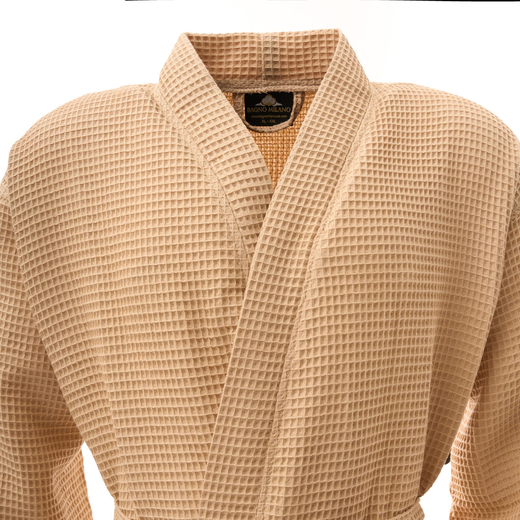 BAGNO MILANO Mens Robes, Waffle Robes For Men, Turkish Cotton Mens Bathrobes