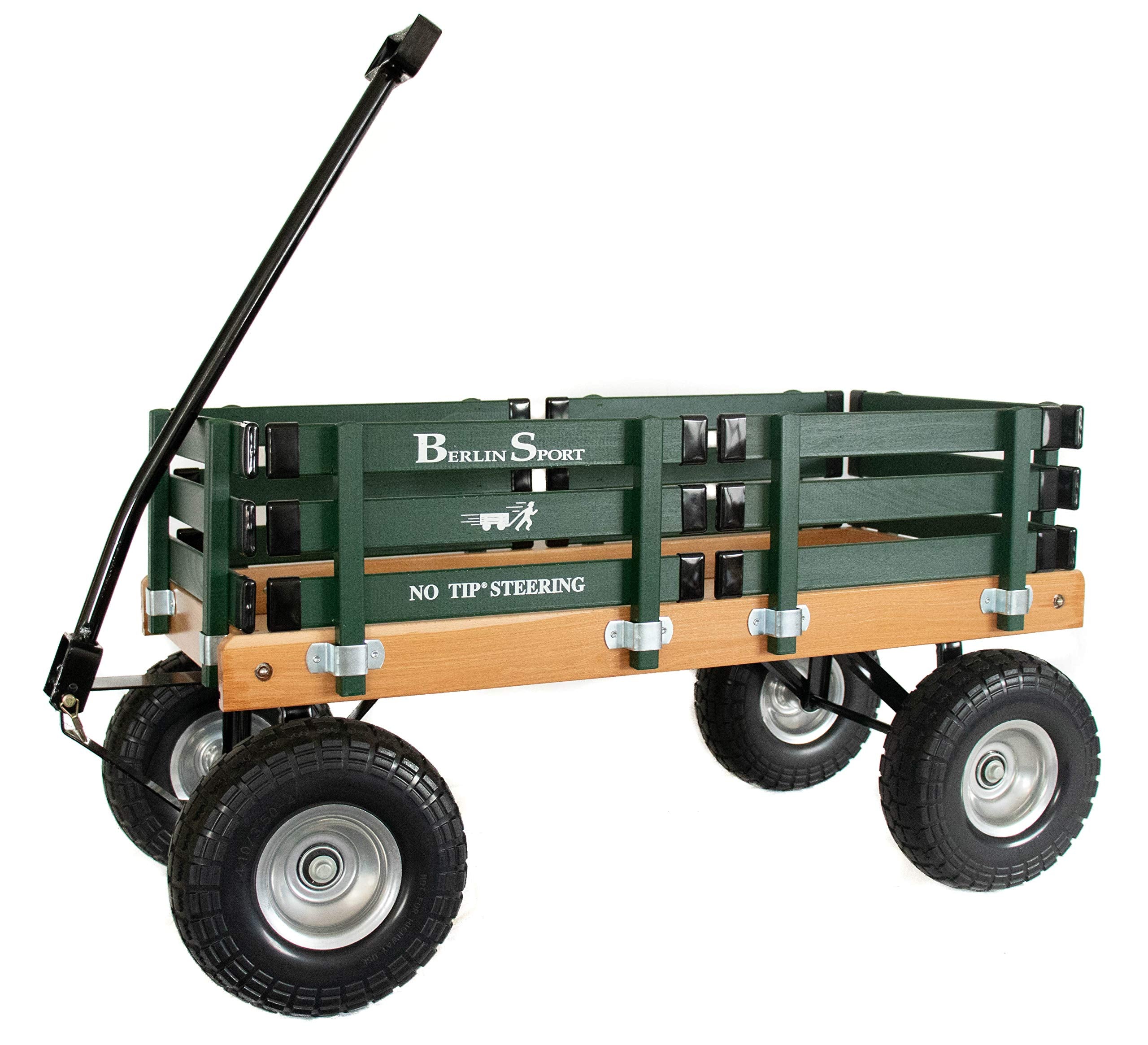 Berlin Flyer Sport Wagon - Model F410 - Amish Made in Ohio, USA - 10" No-Flat Tires (Blue)