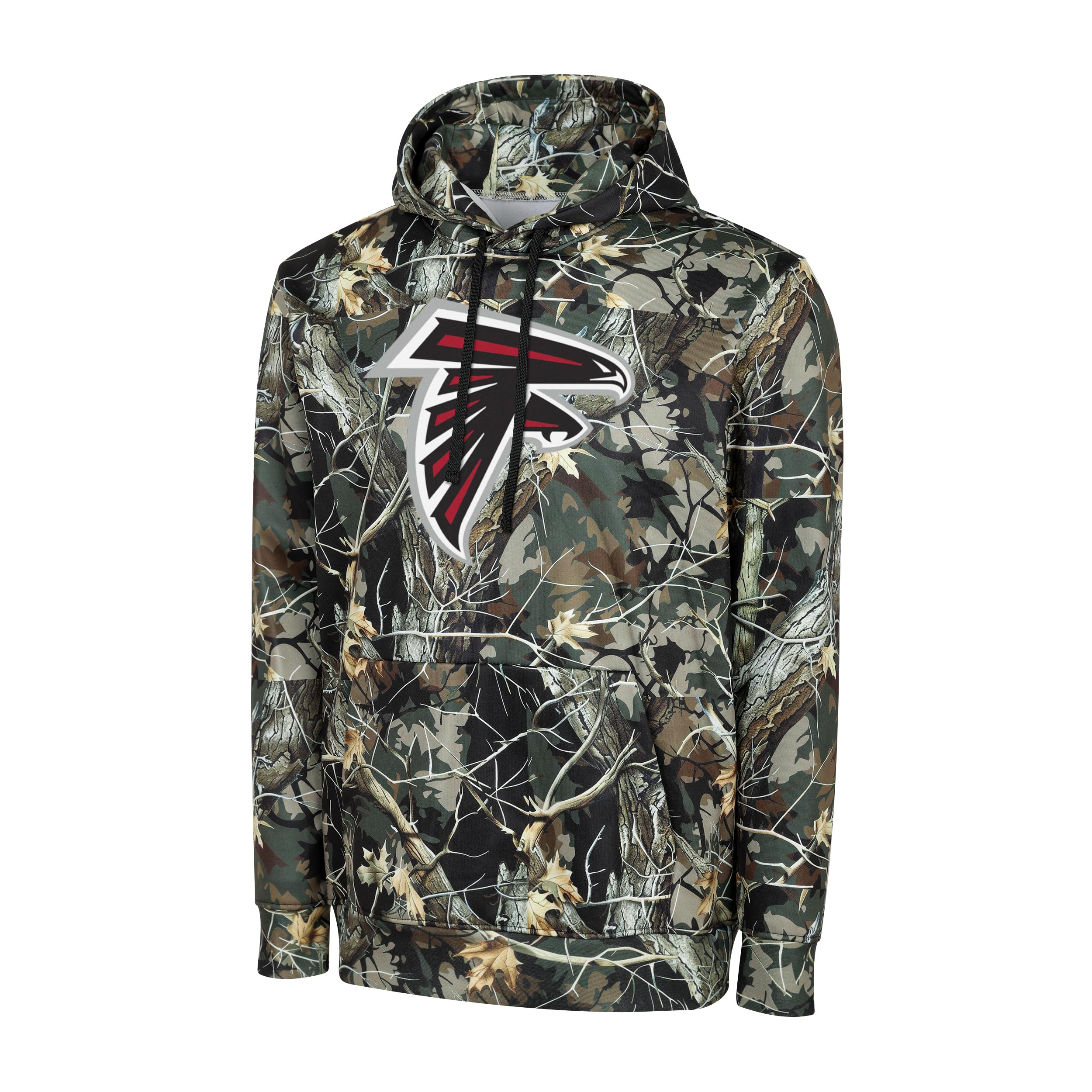 FOCO NFL Men's Official Sideline Hunter Camo Primary Logo Performance Pullover Hoodie Sweatshirt