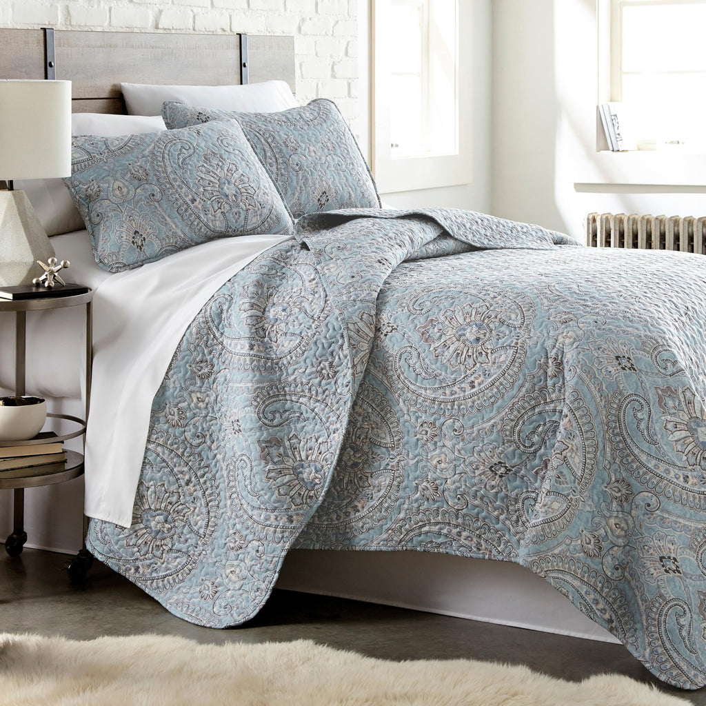 Southshore Fine Living, Inc. XL Twin Quilt Set, Microfiber Quilted Bedspread, White Bedding Twin Coverlet w/Pillow Sham, Pet Hair Resistant Bedding Coverlet Set, Quilted Coverlet, Bright White Quilt