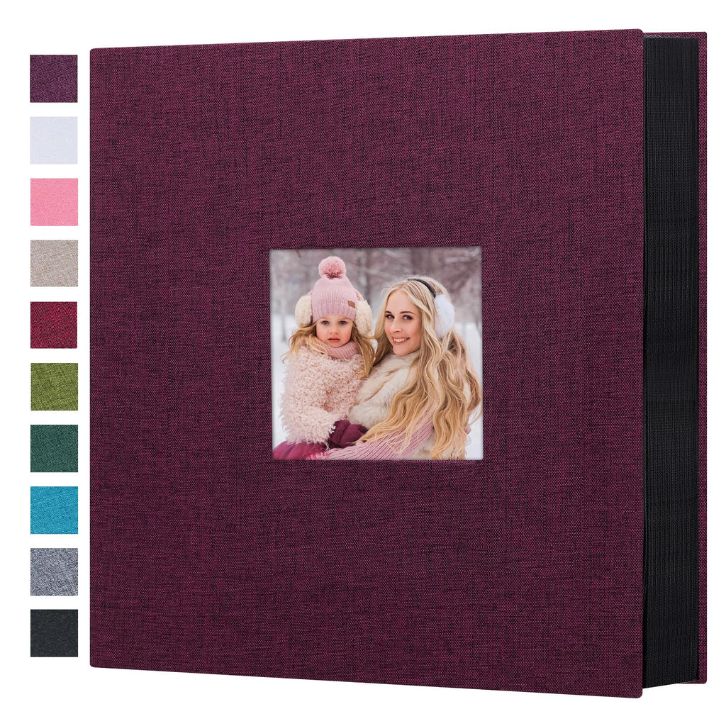 Mublalbum Small Photo Album 4x6 100 Photos Linen Cover Picture Book with Horizontal Pockets for Wedding Family Anniversary and Baby (Beige)