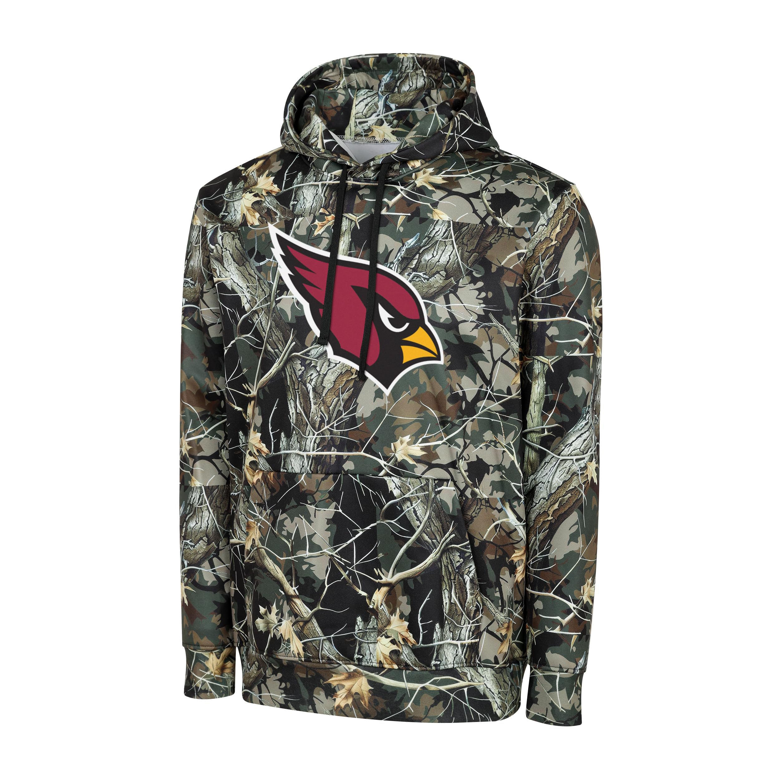 FOCO NFL Men's Official Sideline Hunter Camo Primary Logo Performance Pullover Hoodie Sweatshirt