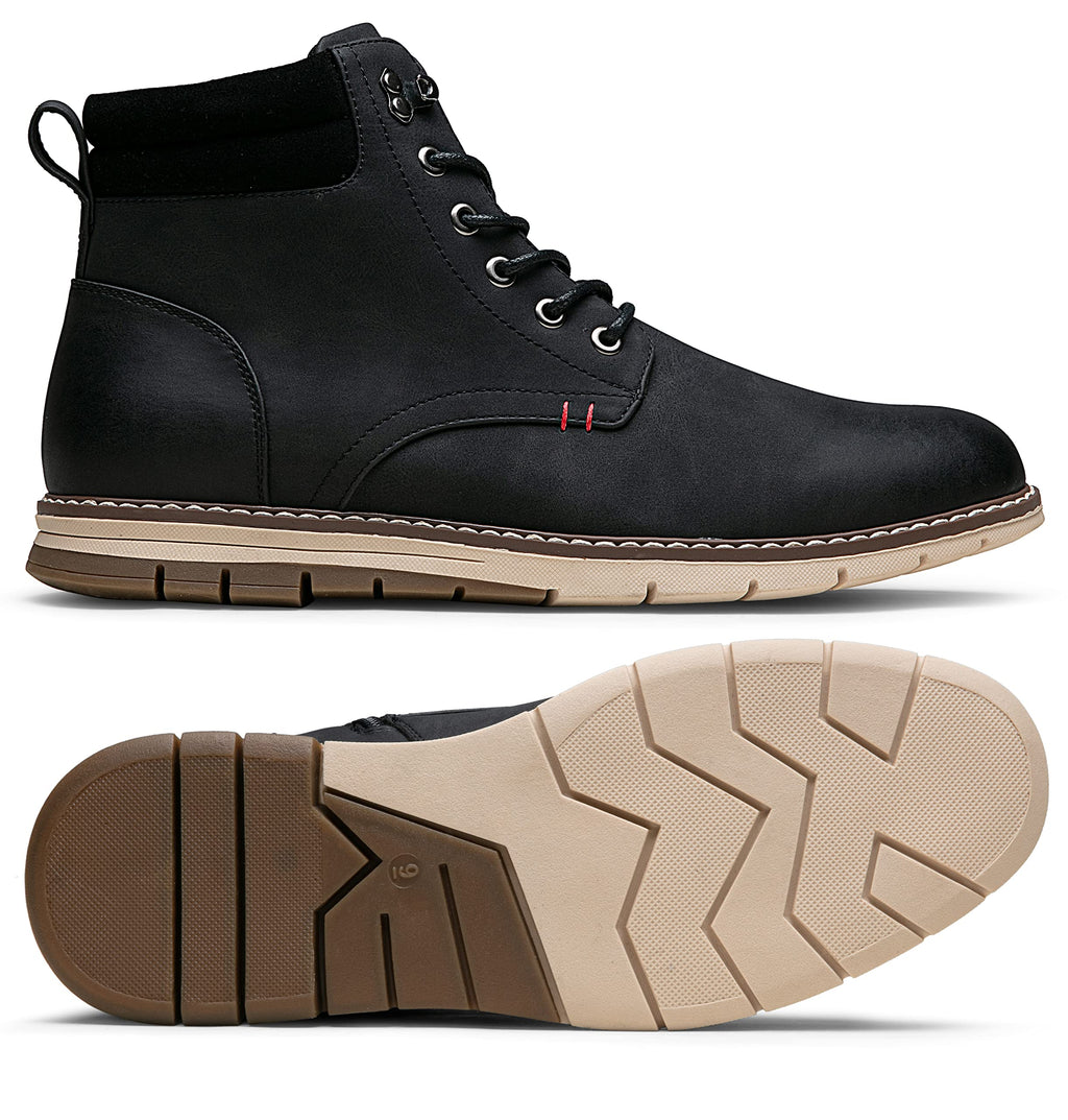 Vostey Boots for Men Casual Dress Shoes Fashion Waterproof Men's Motorcycle Boots