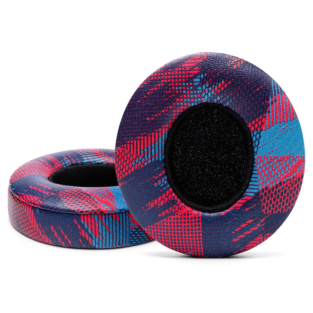 WC Extra Thick Replacement Earpads for Beats Solo 2 & 3 by Wicked Cushions - Ear Pads for Beats Solo 2 & 3 Wireless ON-Ear Headphones - Soft Leather, Luxury Memory Foam, Strong Adhesive | 90's Black