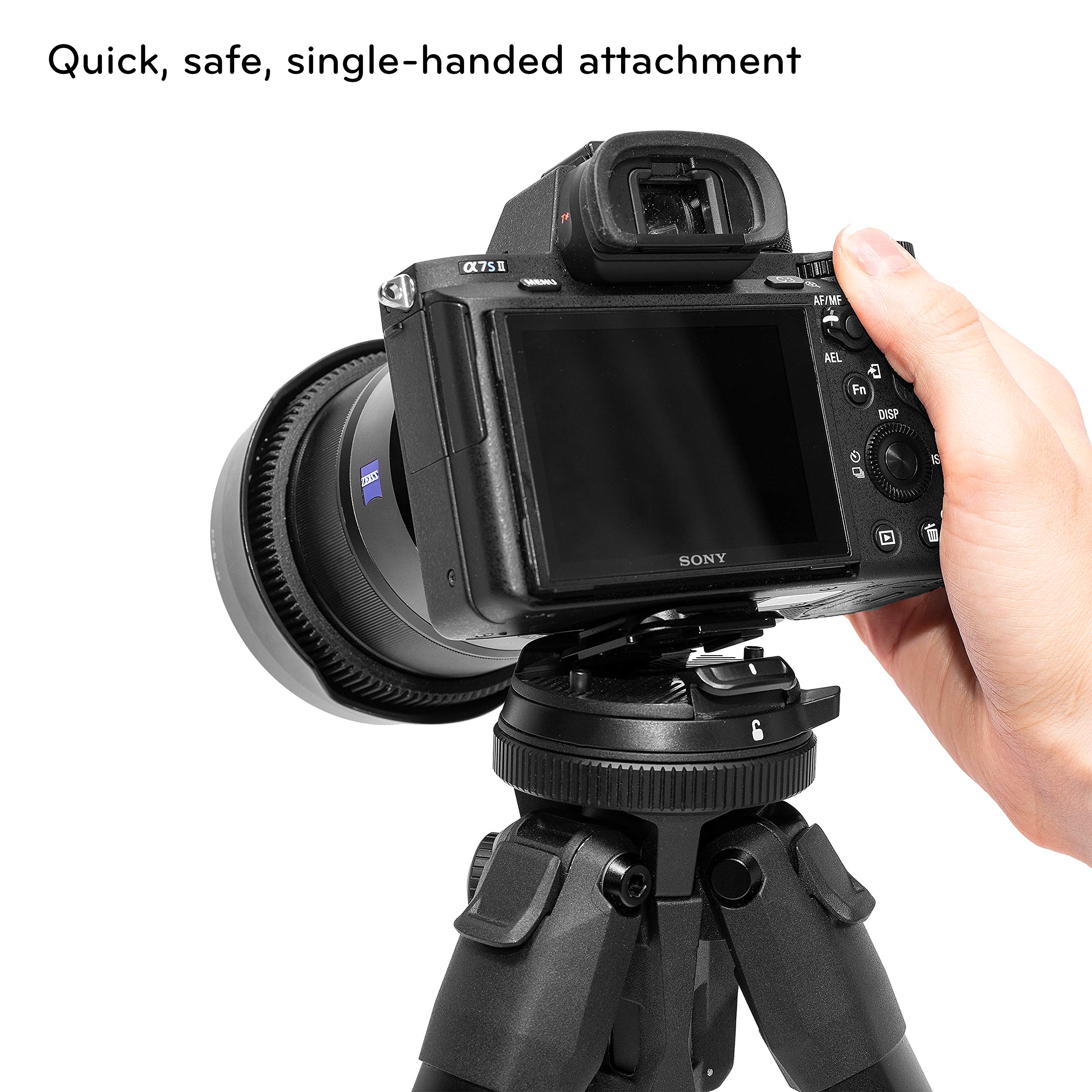 Peak Design Travel Tripod, Aluminum, Compact Design, Quick Setup and Takedown, Pro-Level Stability, Ergonomic Ball Head, Compact and Portable Travel Tripod for Camera and Phone, 20 lb Capacity