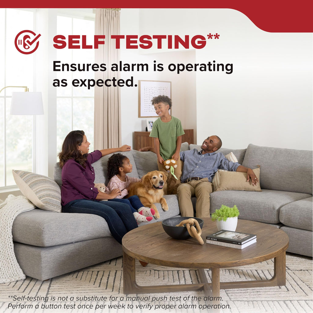 Kidde Smoke Detector, 10-Year Battery Powered, with Voice Alerts, LED Status Lights, 85 dB Alarm, 5-inches, 20SD10-V, 1 Pack