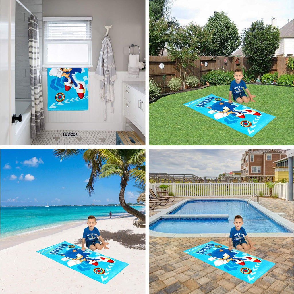 Barney Classic Kids Super Soft Cotton Bath/Pool/Beach Towel, 58 in x 28 in, (Offical Licensed Product) By Franco