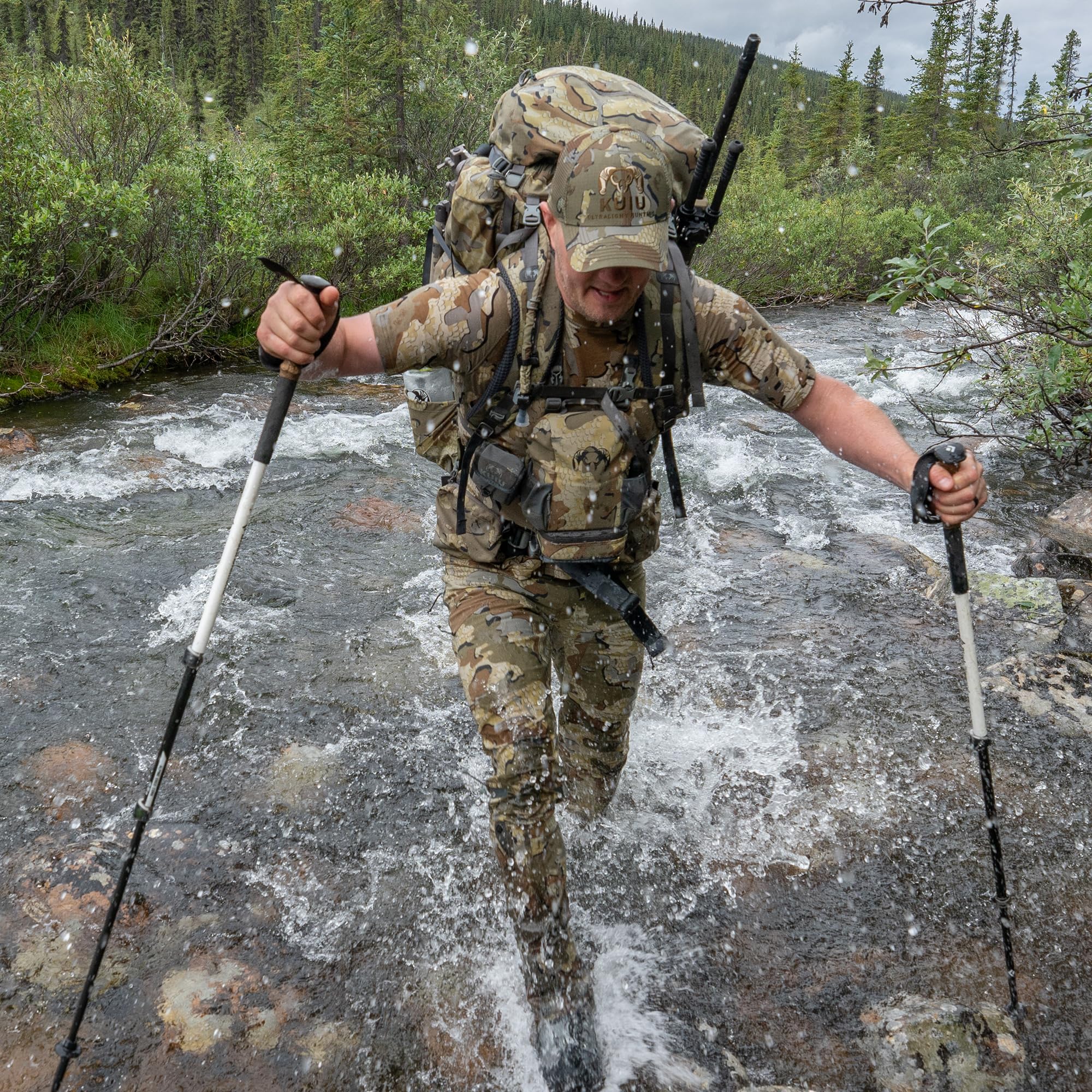 KUIU PRO Bino Harness – Waterproof, Adjustable, One-Hand Lid, Custom Foam Shims, Hydration Rig Compatible Binocular Harness