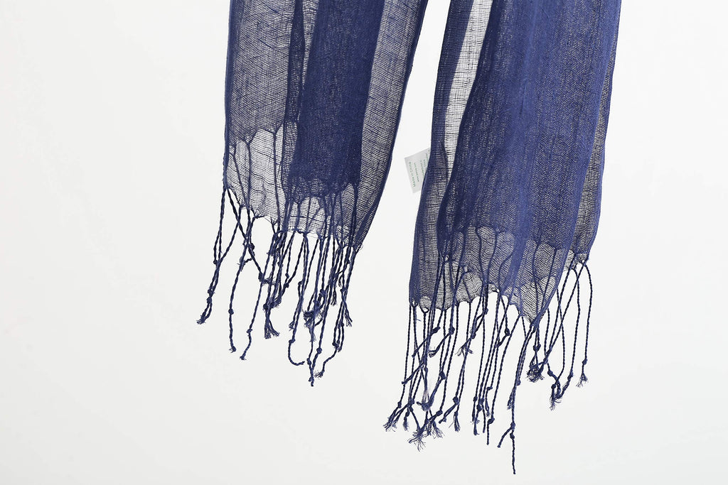 Jeelow Lightweight Summer Scarf Light Shawl Wrap Linen Feel Scarves For Men And Women
